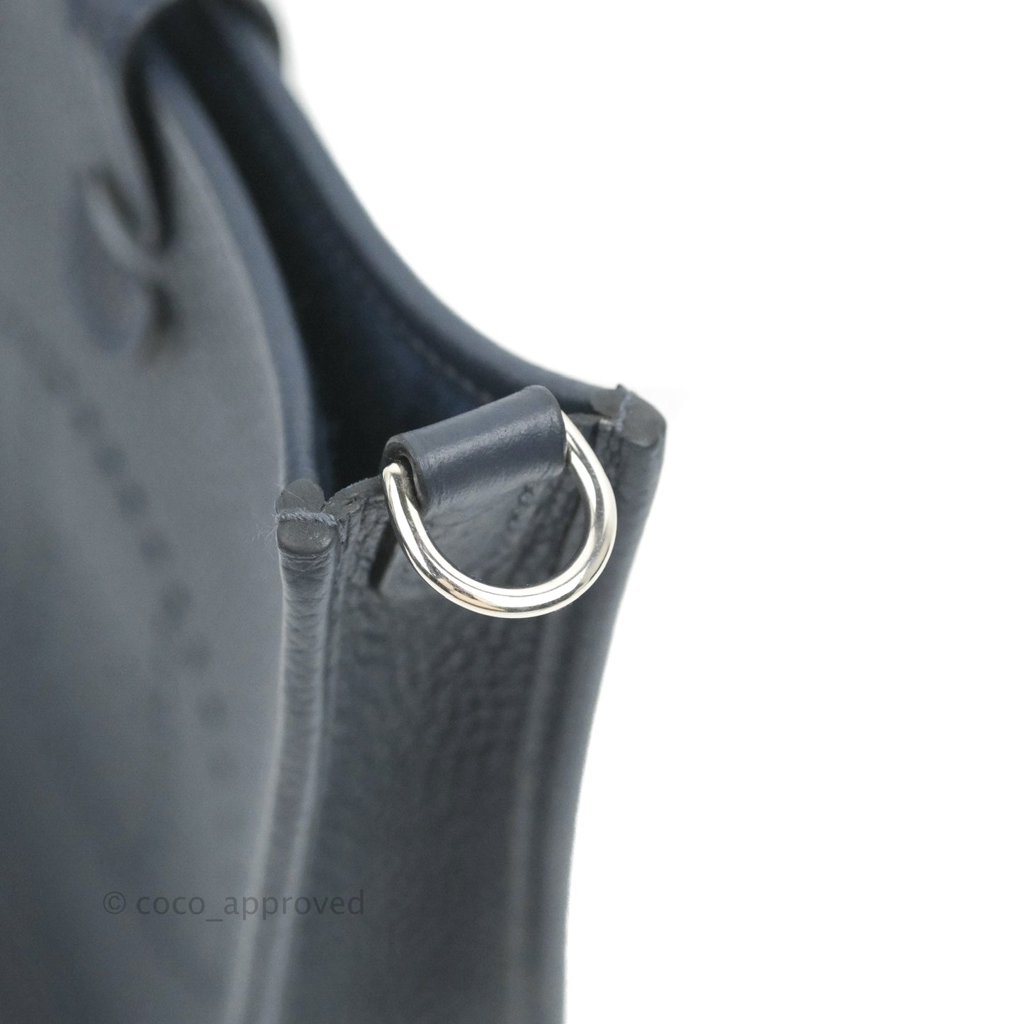 Hermès Mini Evelyne 16 Bleu Nuit Clemence Palladium Hardware
