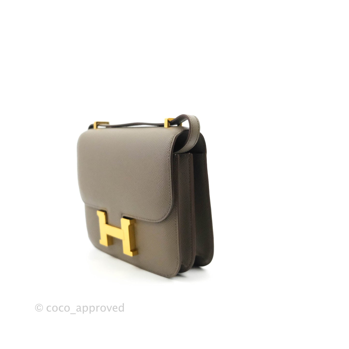 Hermès Constance Mini 18cm Etaine Epsom Gold Hardware