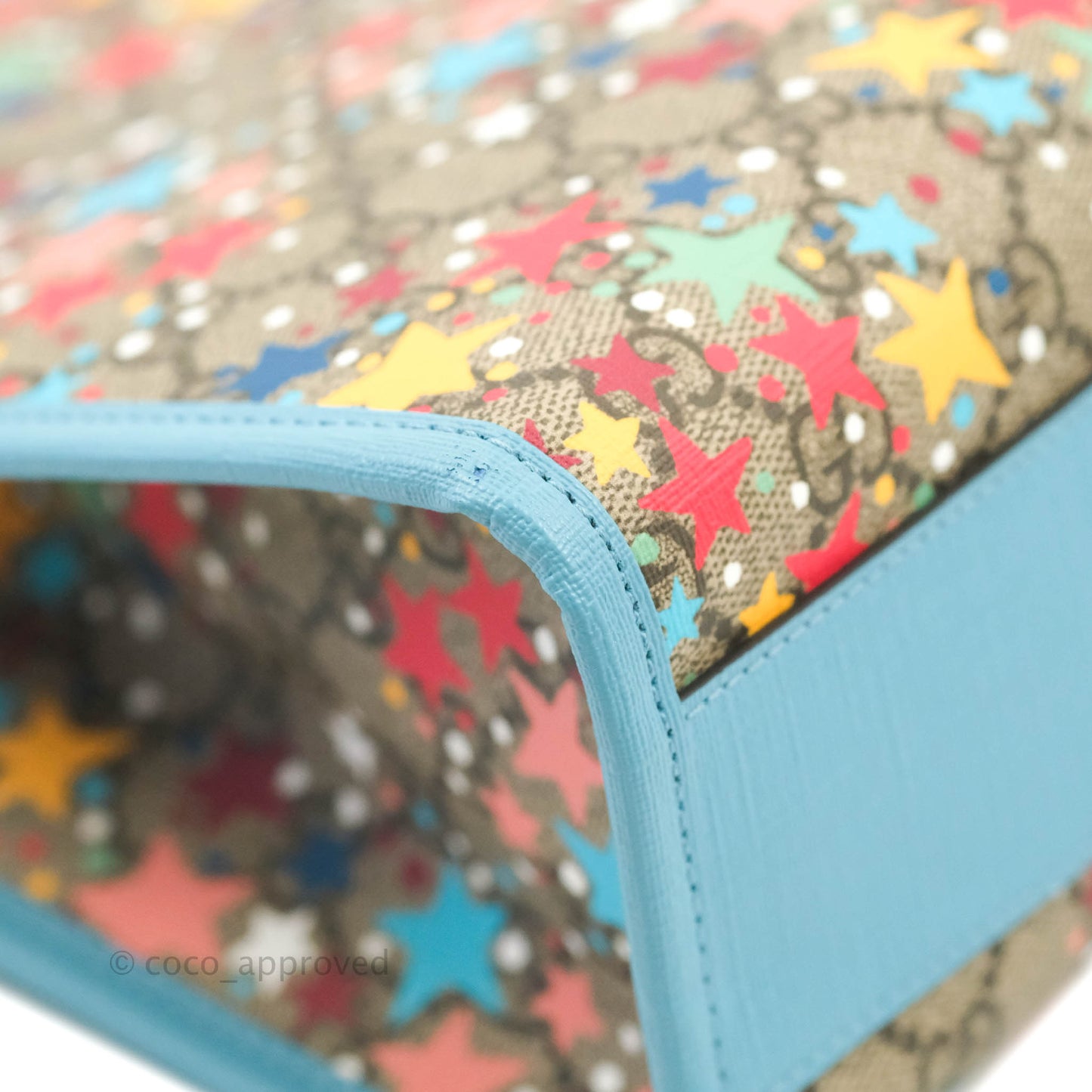 Gucci Kids Tote Bag GG Star Printed Blue