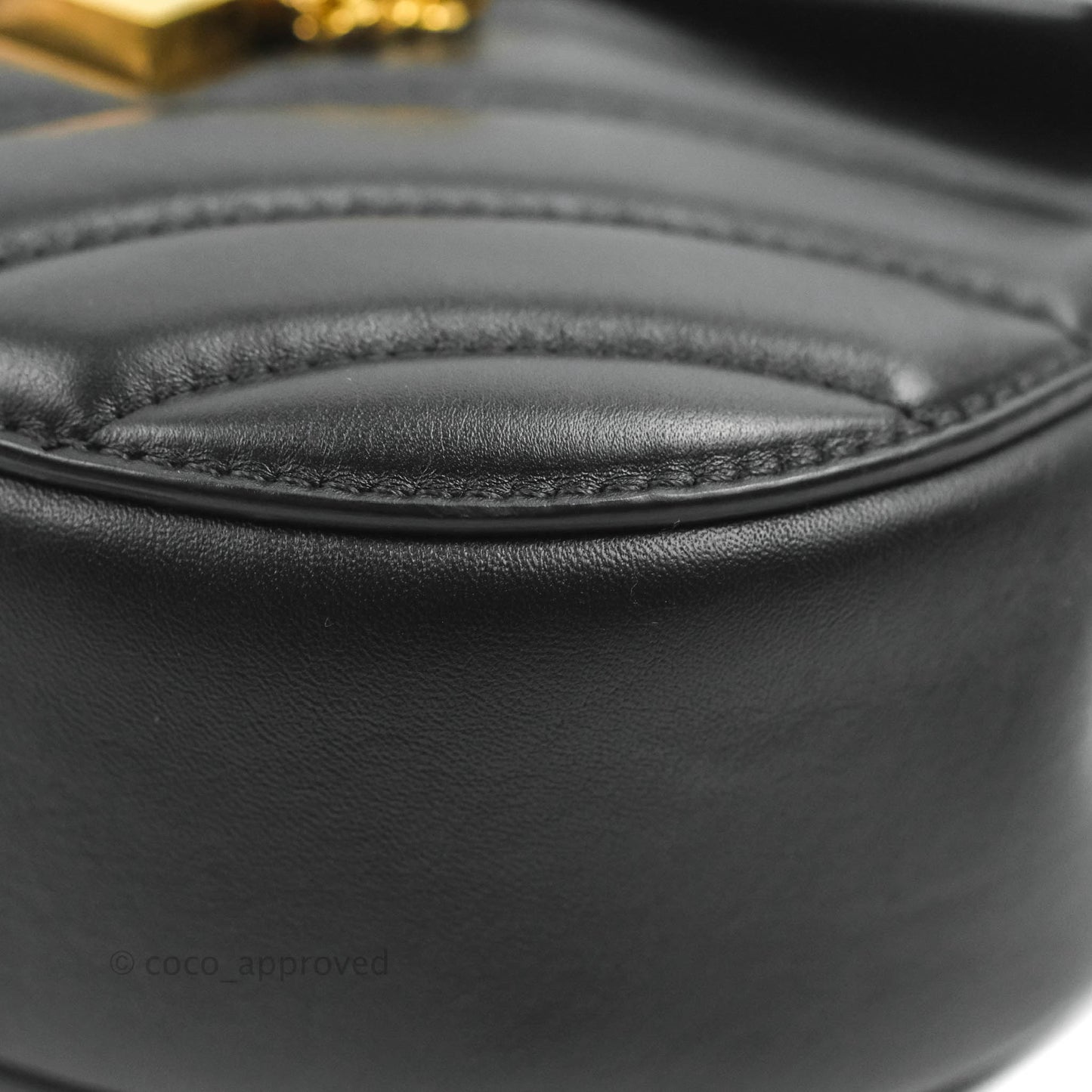 Chloe Quilted Mini Drew Bijou Crossbody Bag Black Smooth Calfskin Gold Hardware