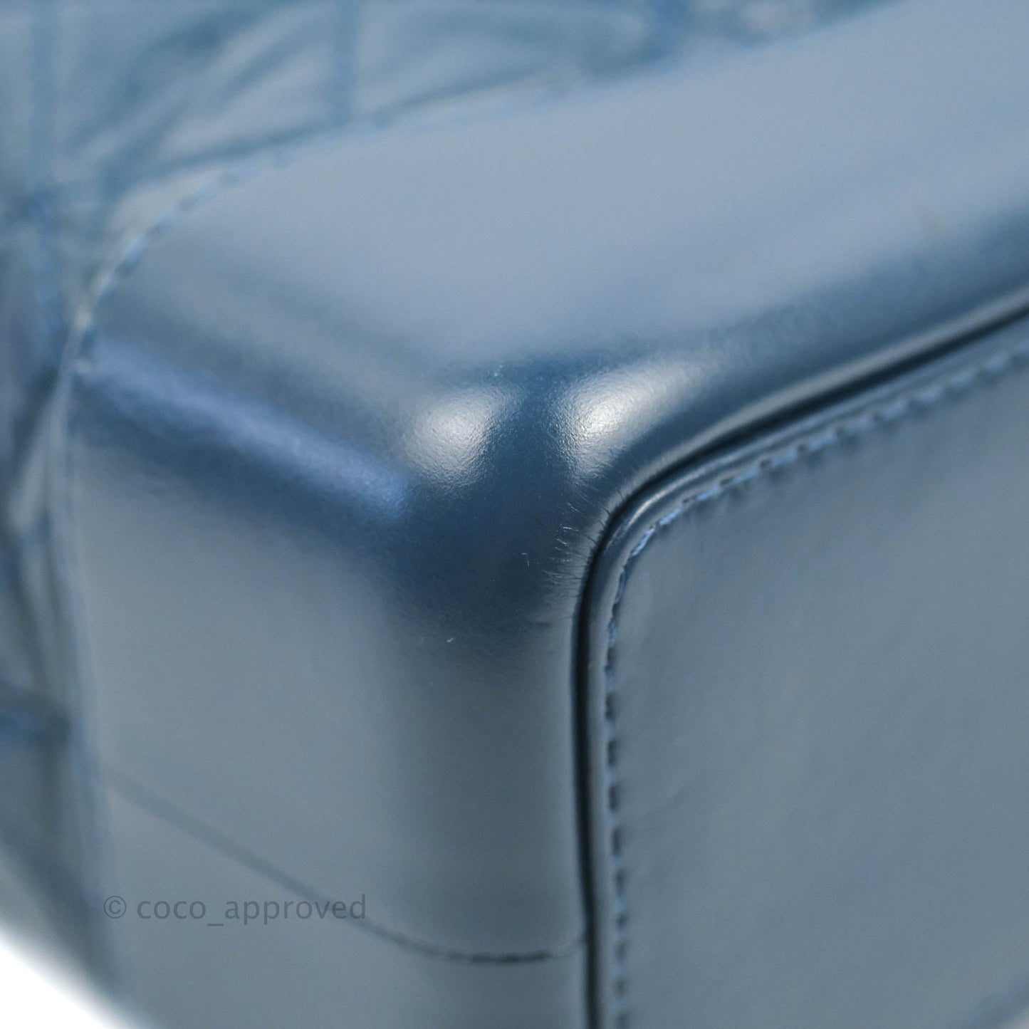 Chanel Small Gabrielle Backpack Navy Aged Calfskin