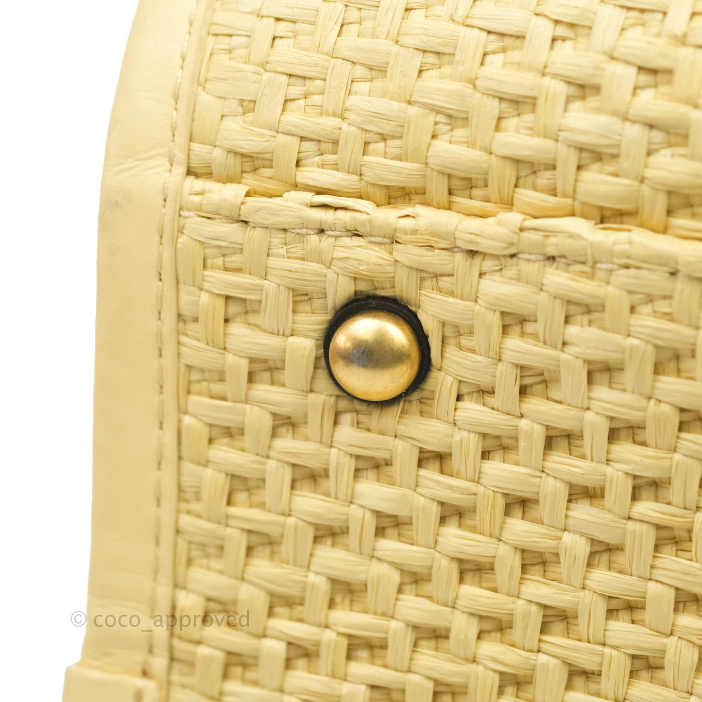 Chanel Large Deauville Tote Woven Chain Leather Logo 21S