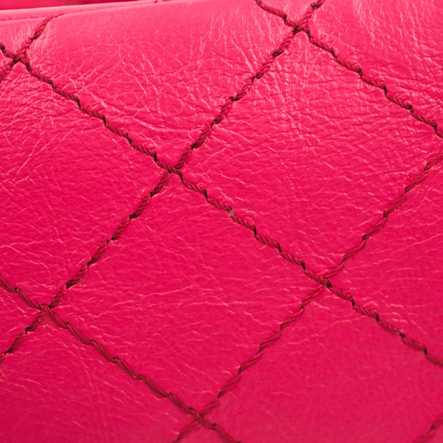 Chanel Mini Reissue 224 Fuschia Pink Aged Calfskin Aged Gold Hardware