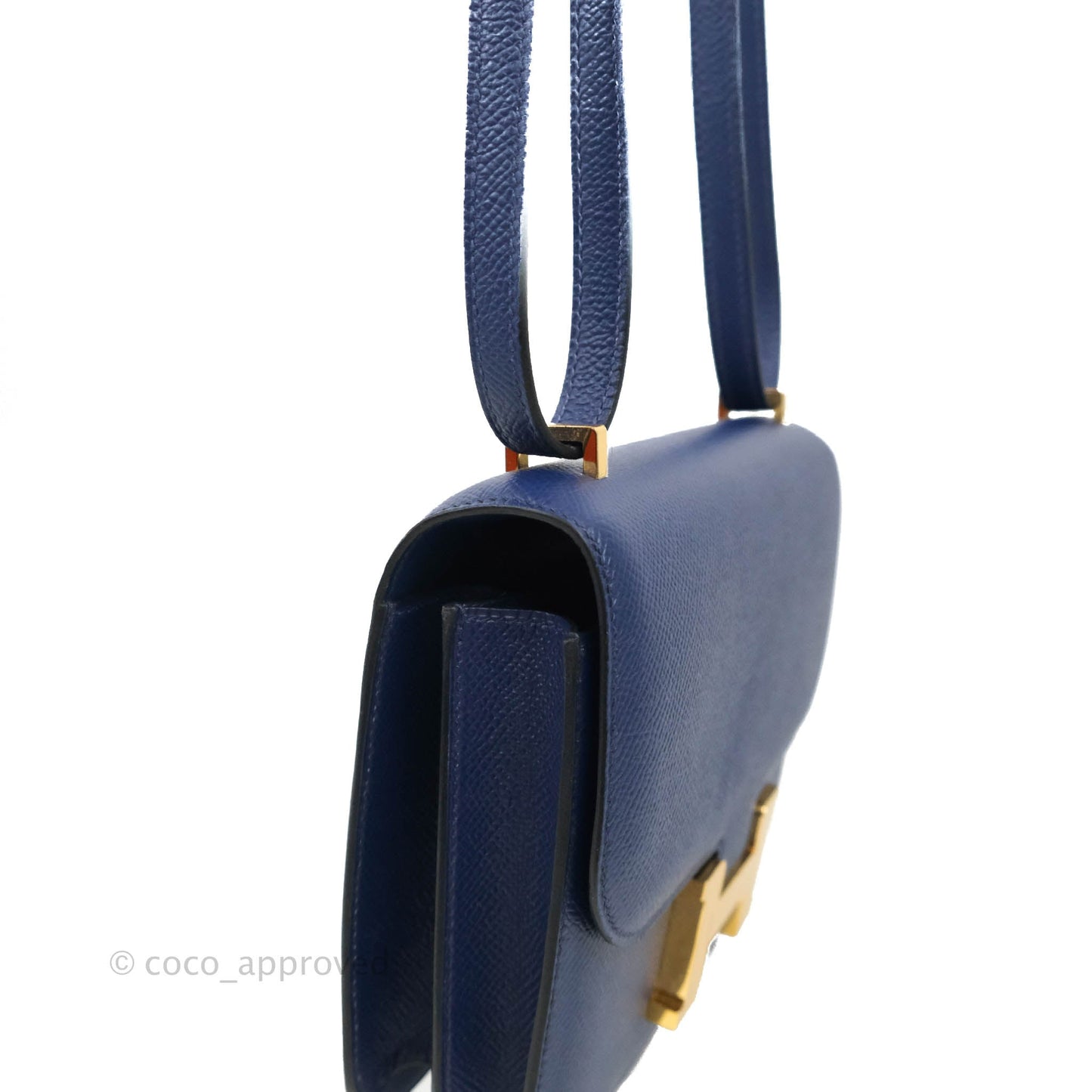 Hermès Constance Mini 18cm Bleu Saphir Epsom Gold Hardware