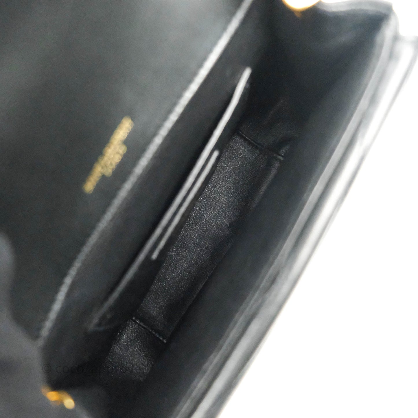 Saint Laurent Small Sulpice Triple V-Flap Black Lambskin Crossbody Bag
