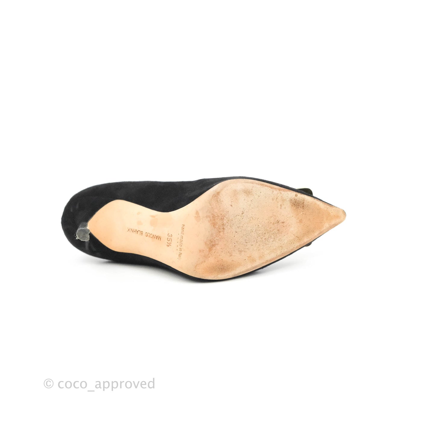 Manolo Blahnik Black Velvet Size 35.5