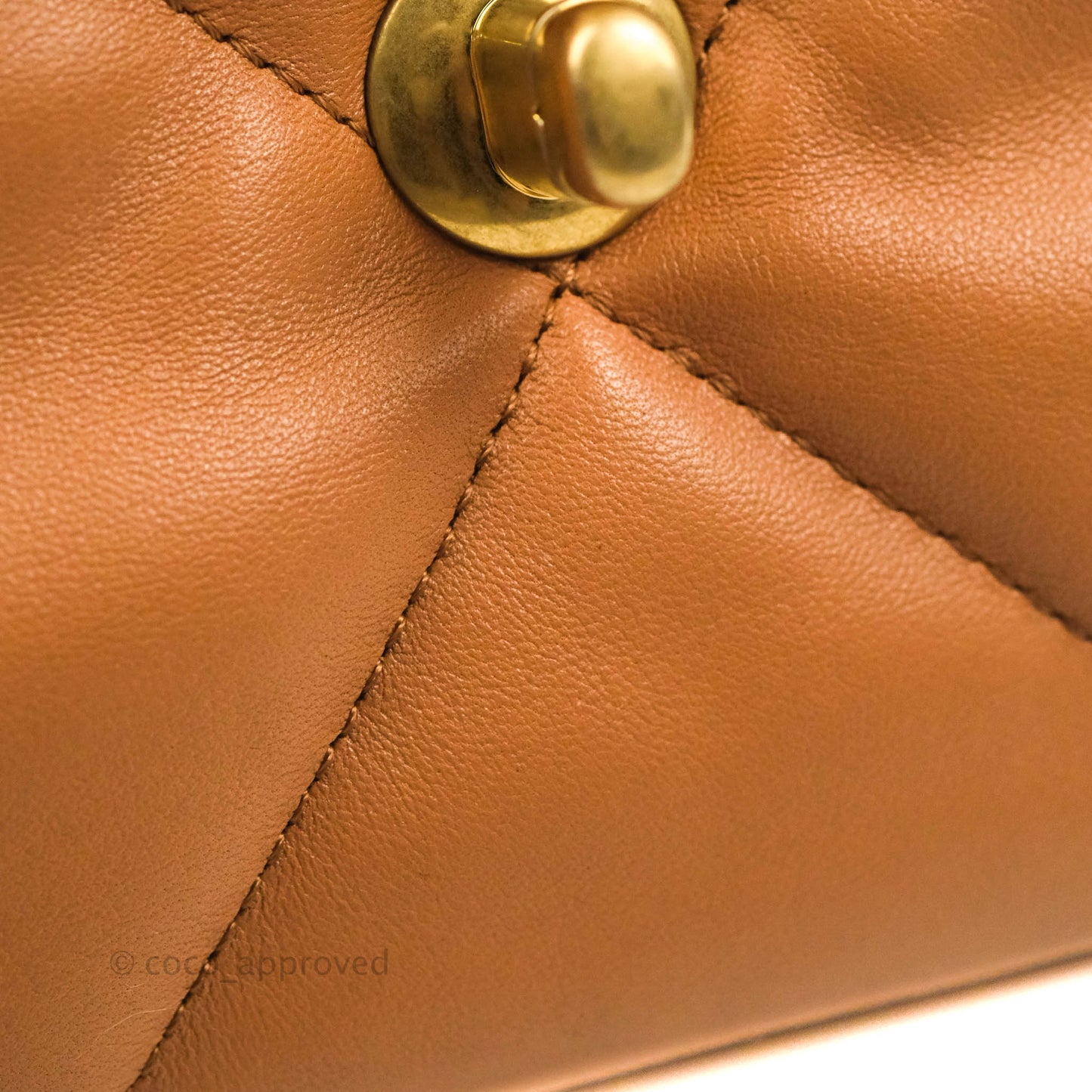 Chanel 19 Small Caramel Dark Beige Lambskin Mixed Hardware 21K