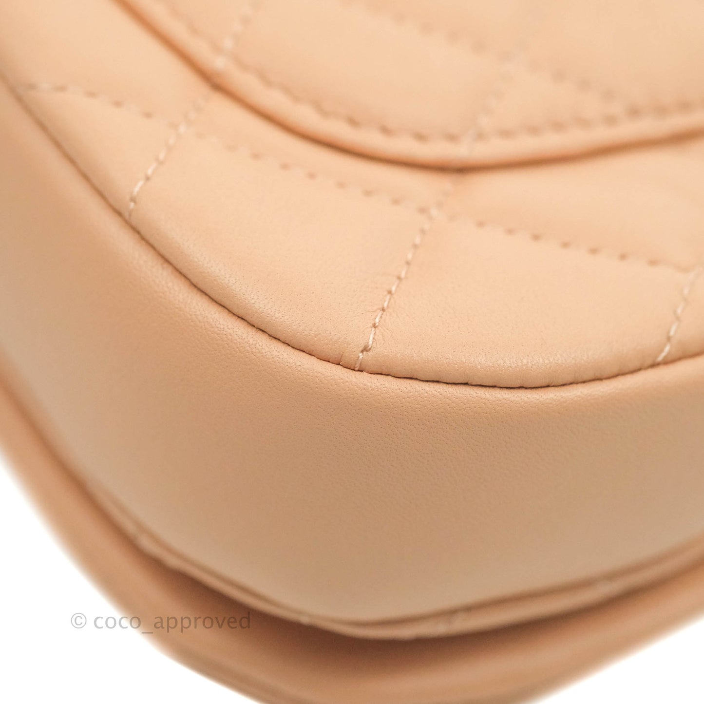 Chanel Clutch with Chain Beige Pink Calfskin Aged Gold Hardware