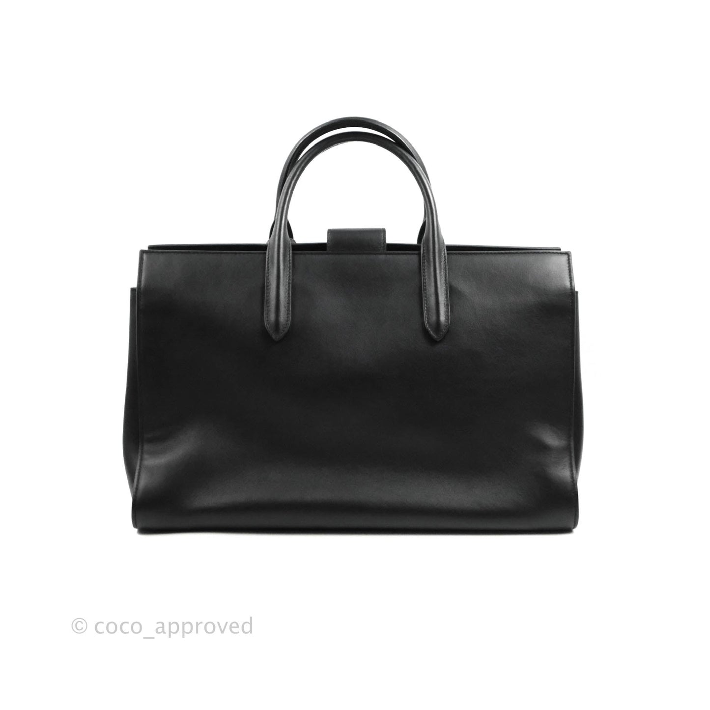 Saint Laurent Larger Jane Bag Black Silver Hardware