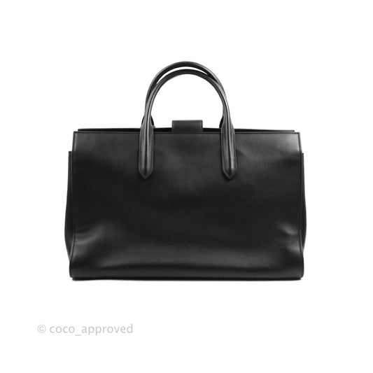 Saint Laurent Larger Jane Bag Black Silver Hardware