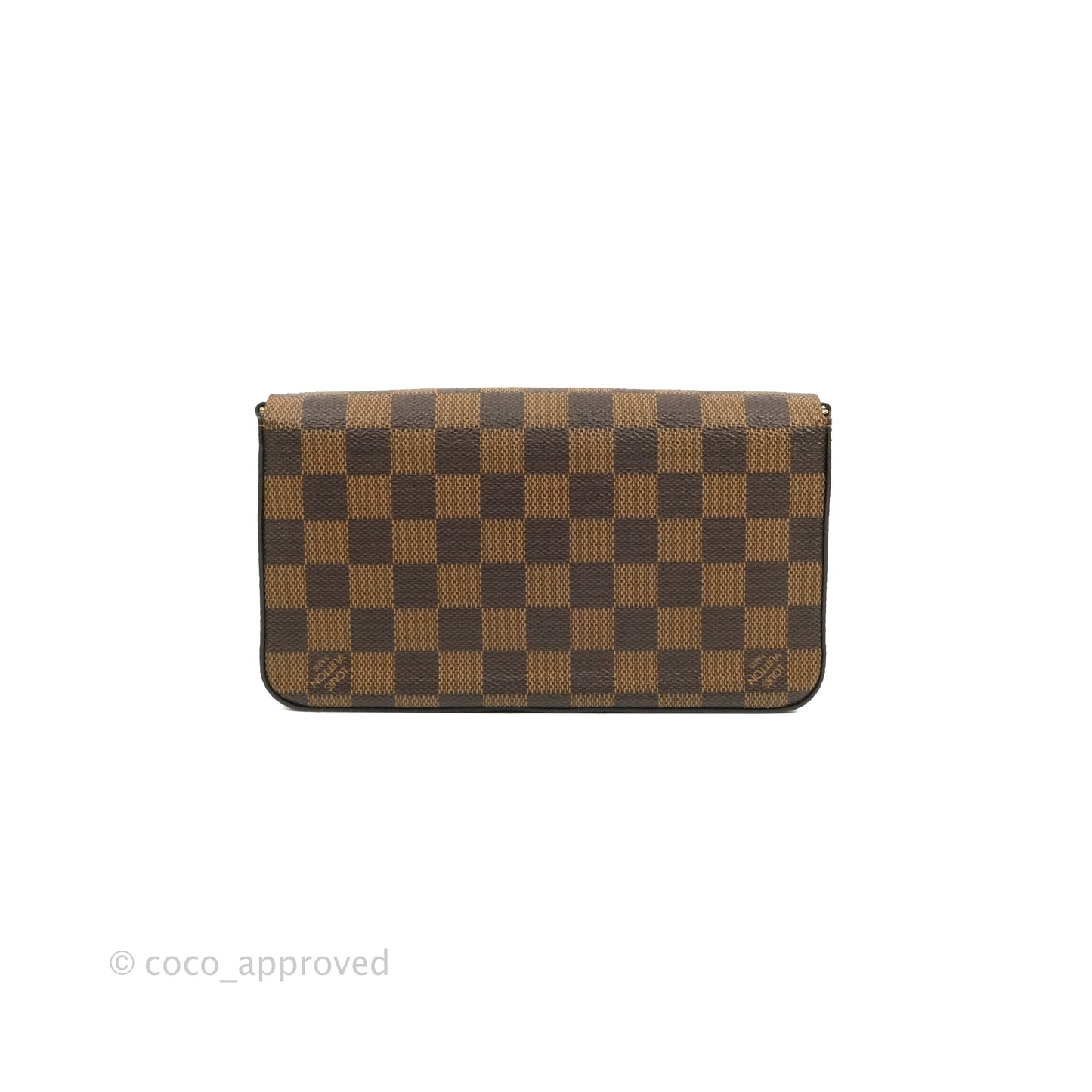 Louis Vuitton Damier Ebene Pochette Felicie Chain Wallet