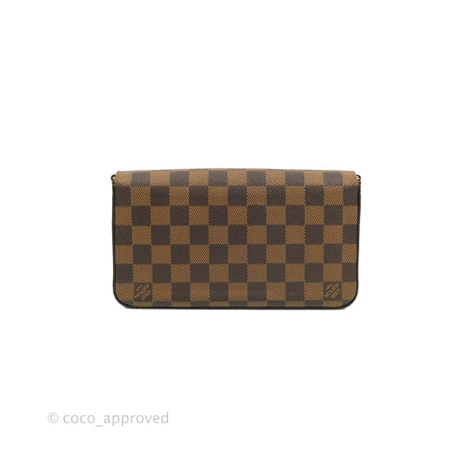 Louis Vuitton Damier Ebene Pochette Felicie Chain Wallet