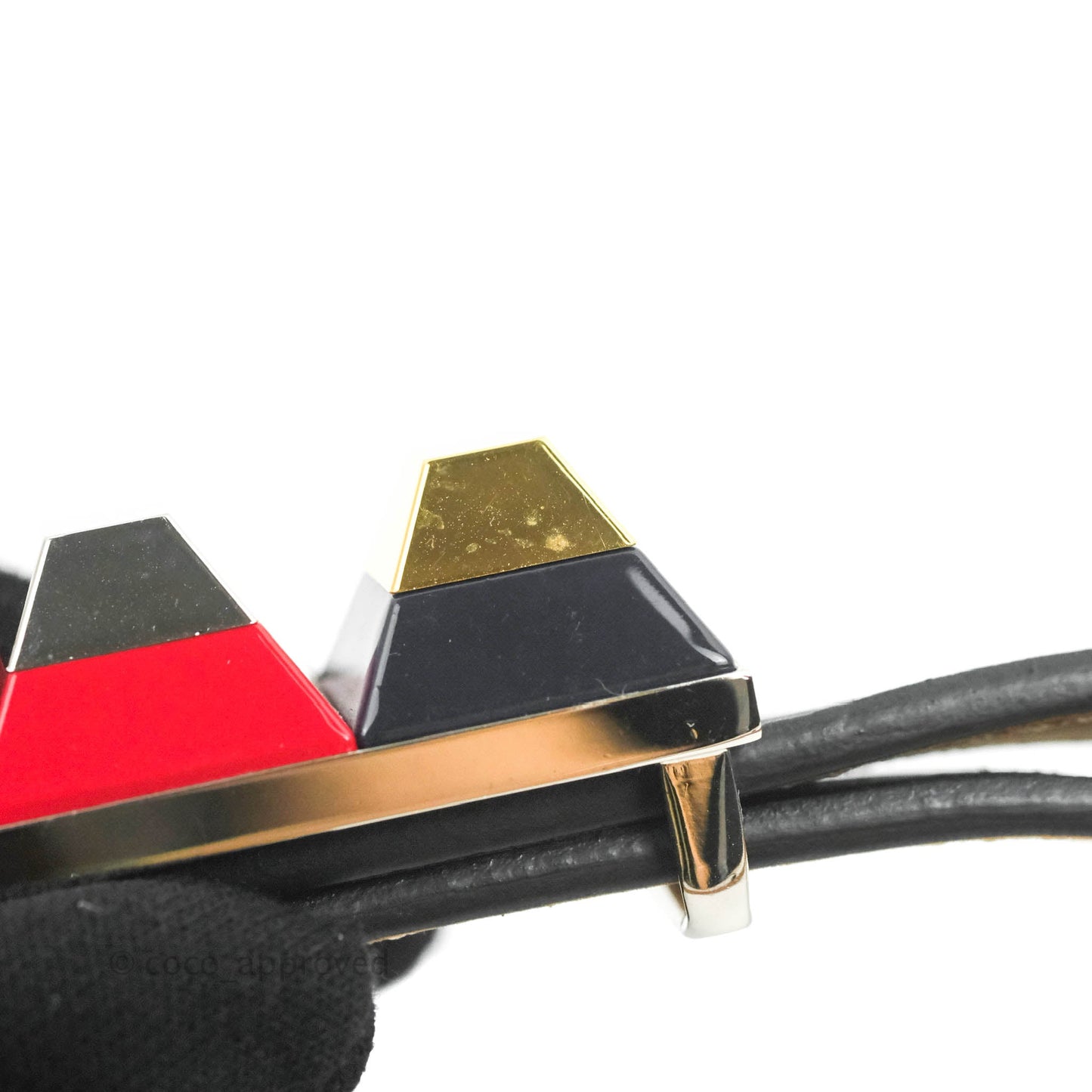 Fendi Calfskin Studded Belt