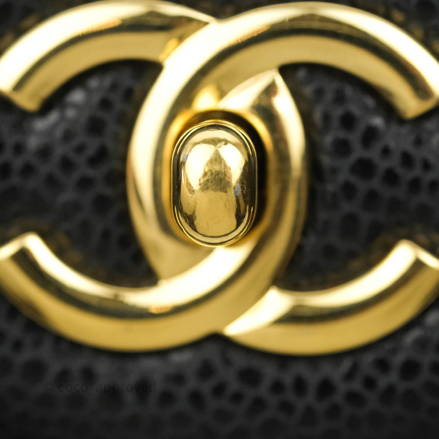 Chanel Jumbo Single Flap Black Caviar Gold Hardware