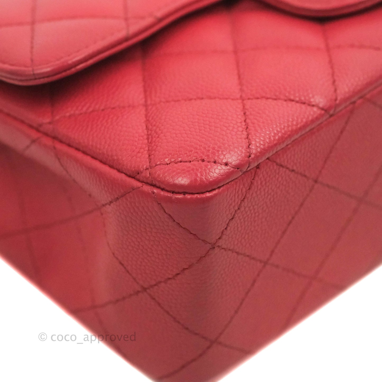 Chanel Quilted Mini Rectangular Flap Pink Caviar Gold Hardware 17C