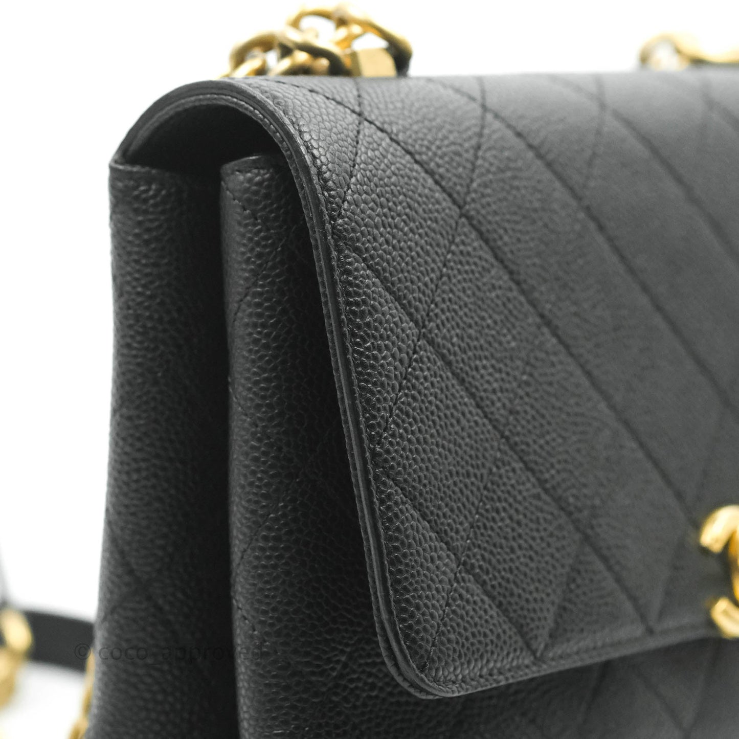 Chanel Chic Affinity Small Grained Calfskin Black Aged Gold Hardware
