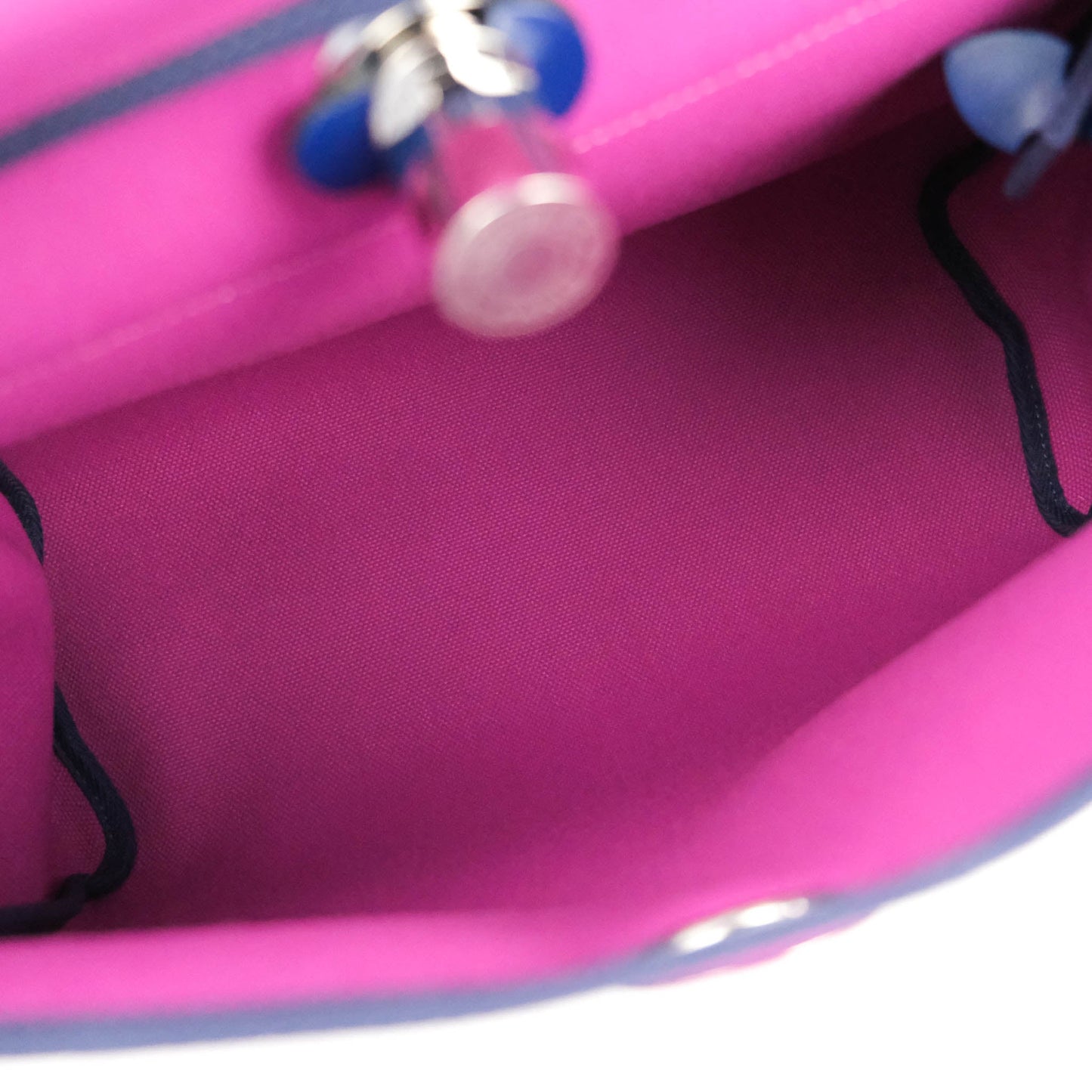 Hermès Herbag Zip 31 Toile Militaire Vache Hunter Rose Pourpre Bleu Saphir Palladium Hardware