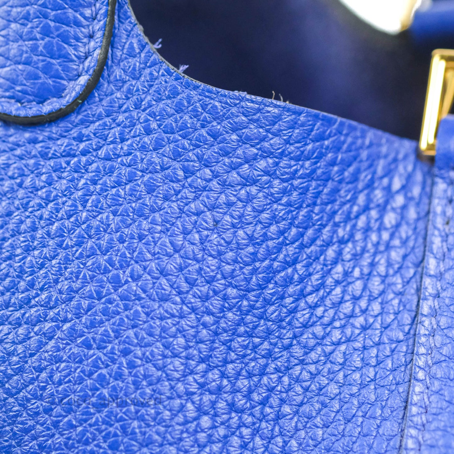 Hermès Picotin Lock 18 PM Bleu Clemence Gold Hardware