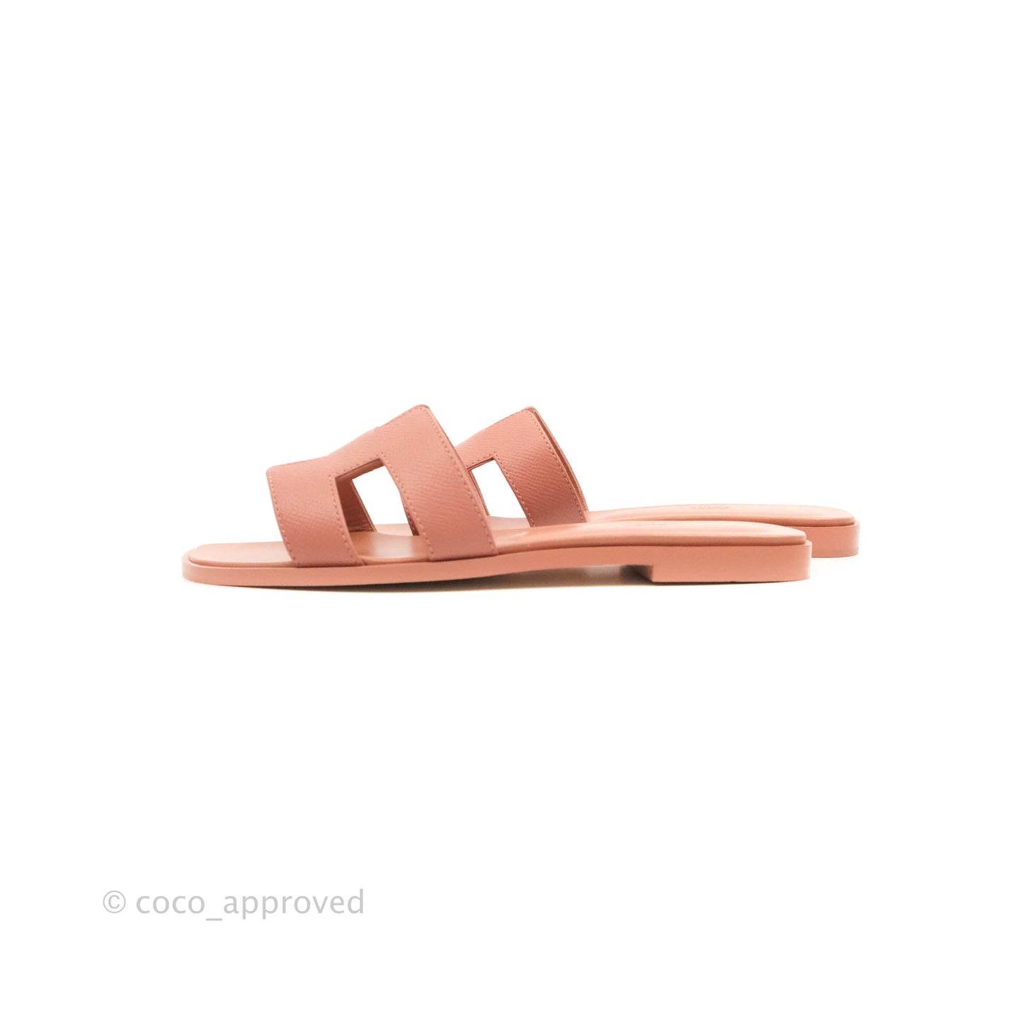Hermès Oran Sandals Epsom in Pink Size 36