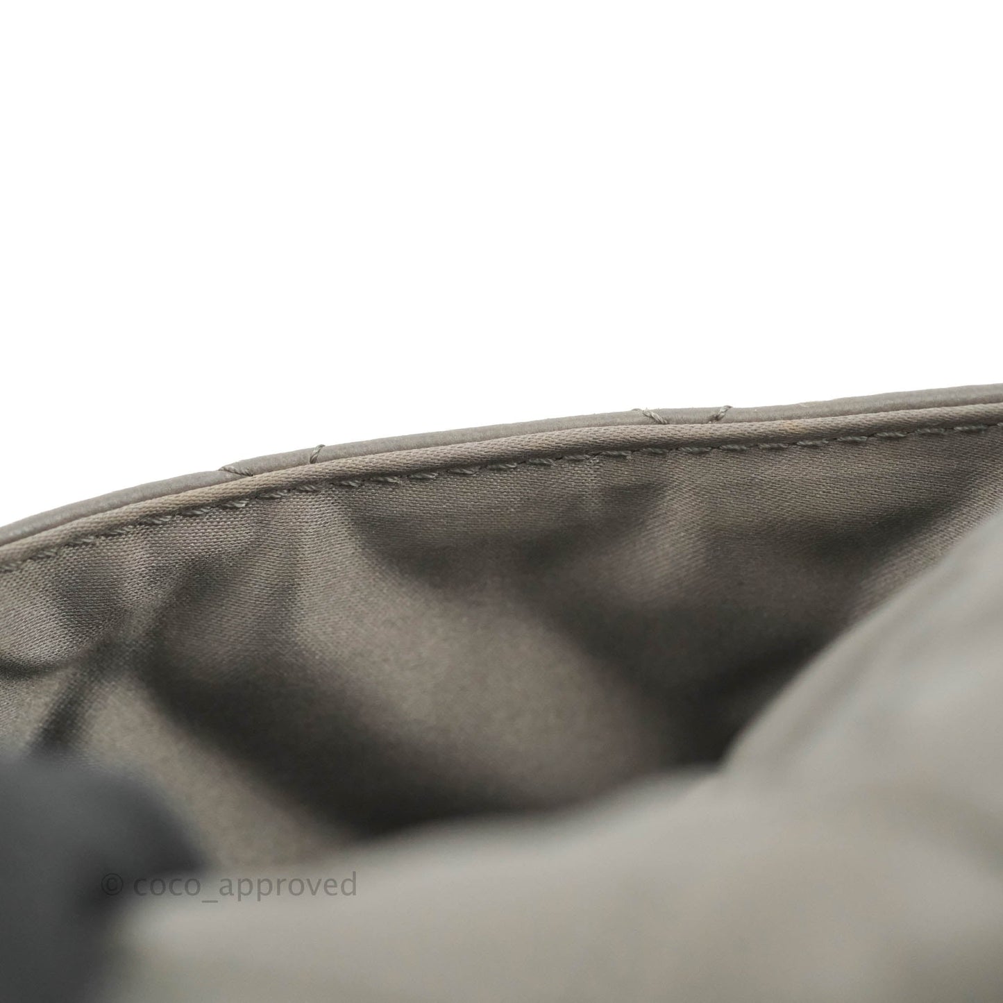Chanel Medium Quilted Soft Accordion Flap Bag Grey Lambskin