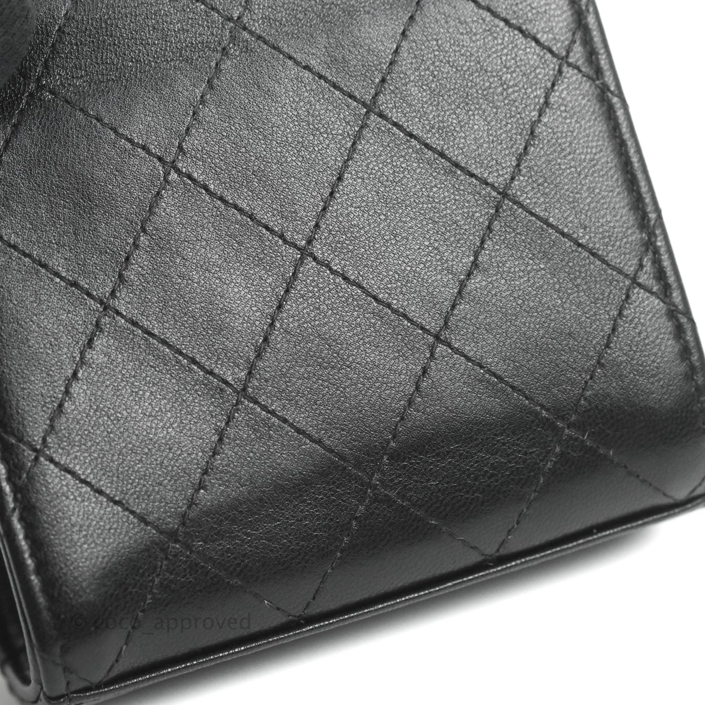 Chanel Mini Chic Pearls Flap Black Goatskin Gold Hardware