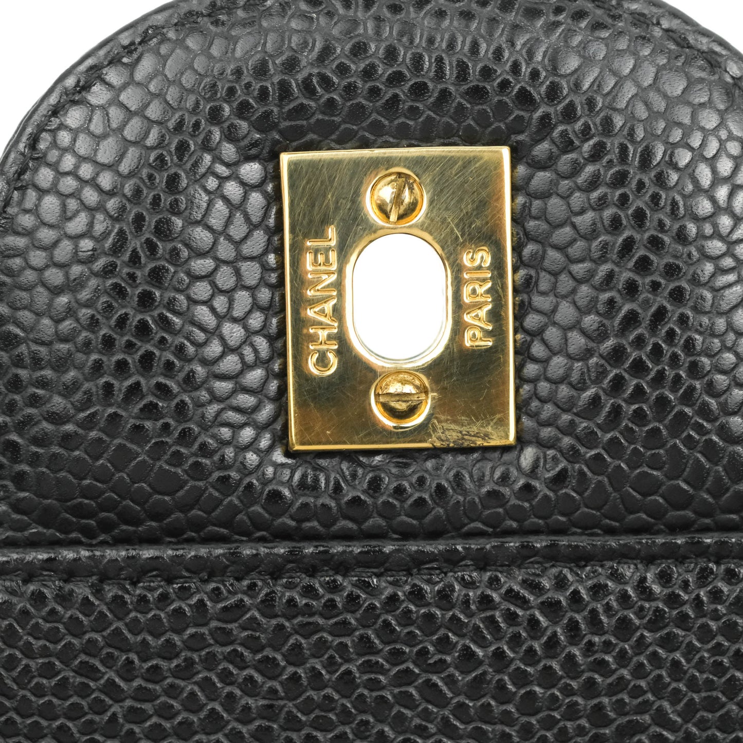 Chanel Jumbo Single Flap Black Caviar Gold Hardware