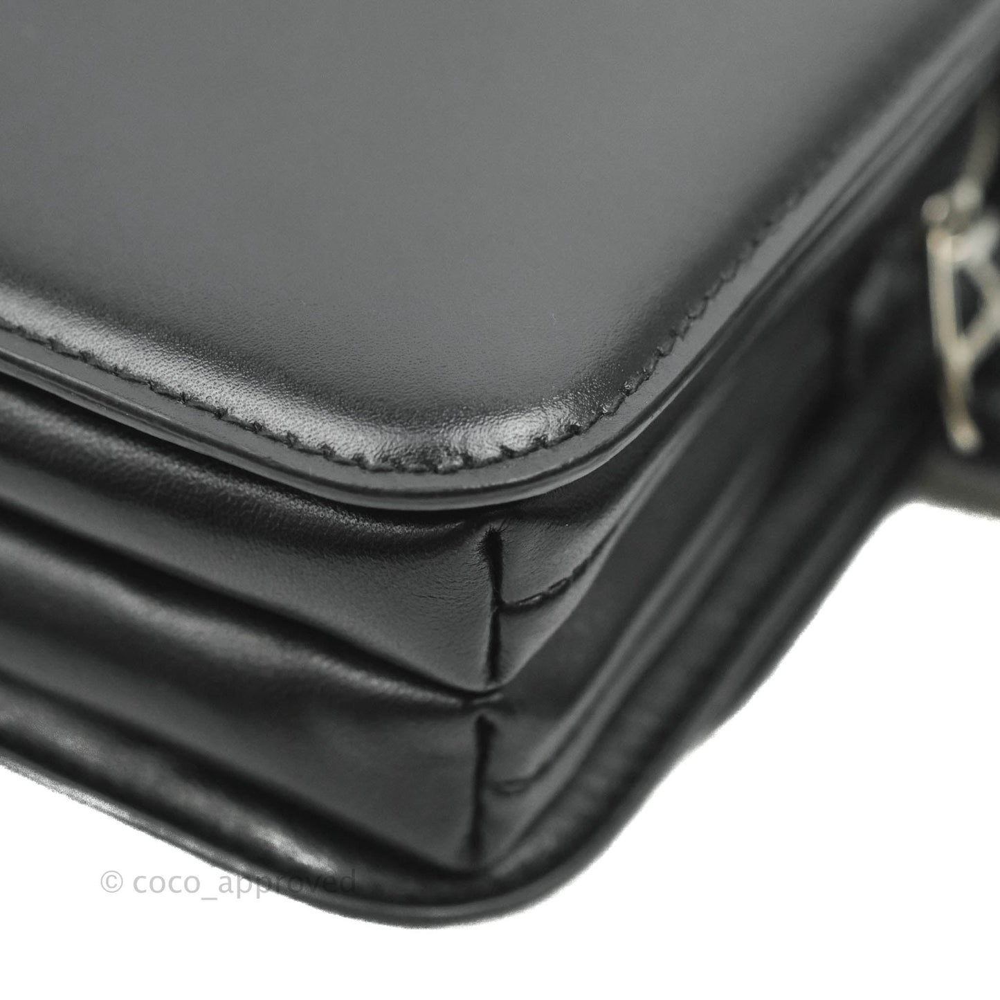 Balenciaga Small B Bag Black Box Calfskin Silver Hardware