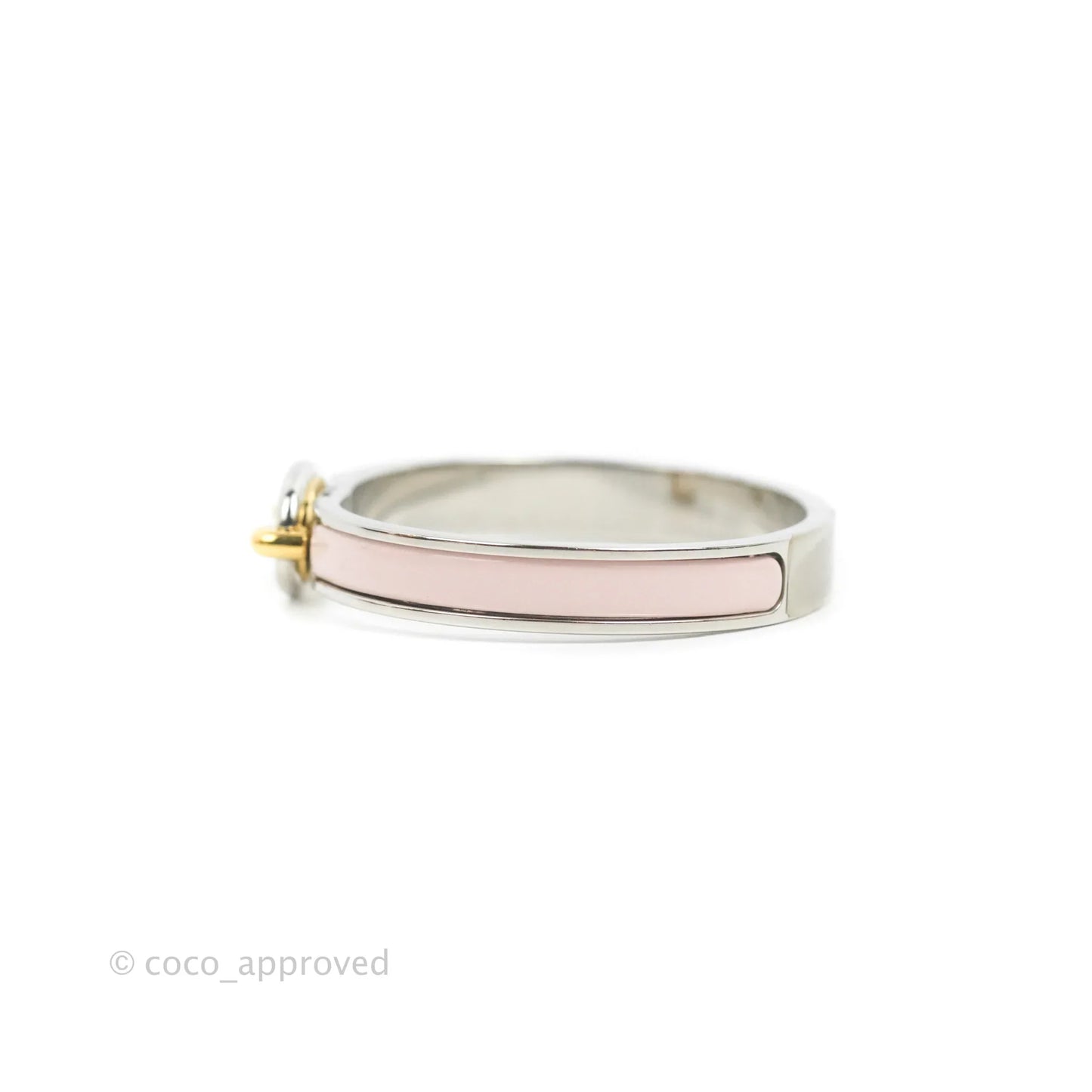 Hermes Mini Clic Chaine d'Ancre Bracelet PM Rose Candeur
