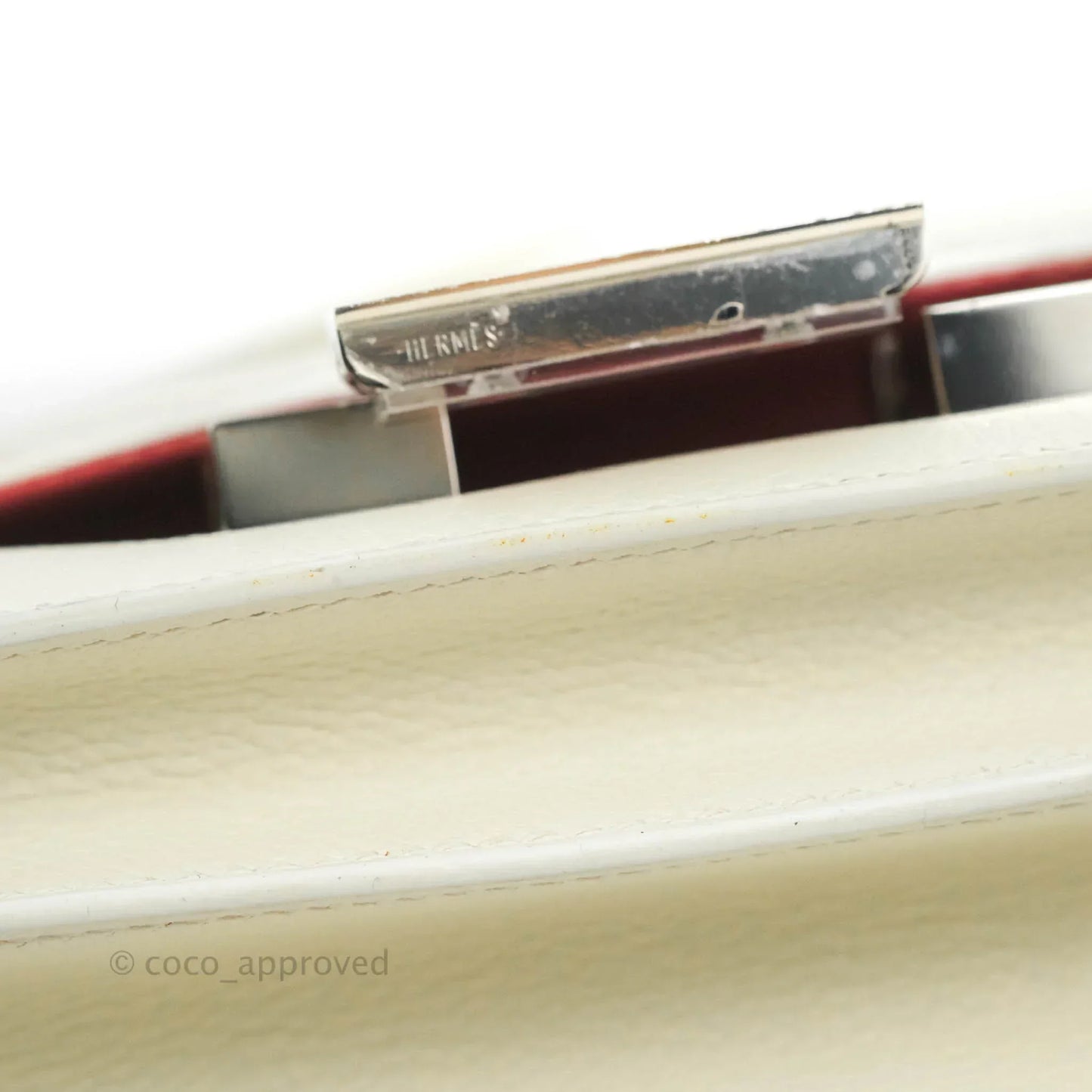 Hermès Constance HSS Mini 18cm White Evercolor Palladium Hardware
