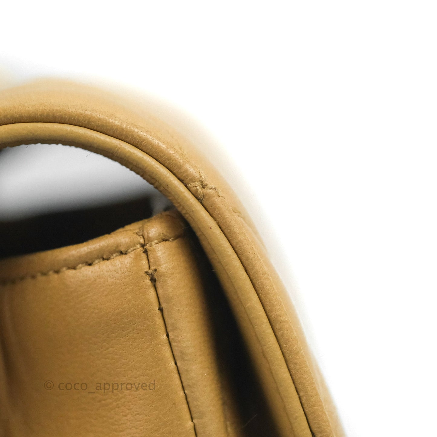 Chanel Vintage Mini Square Beige Lambskin 24K Gold Hardware