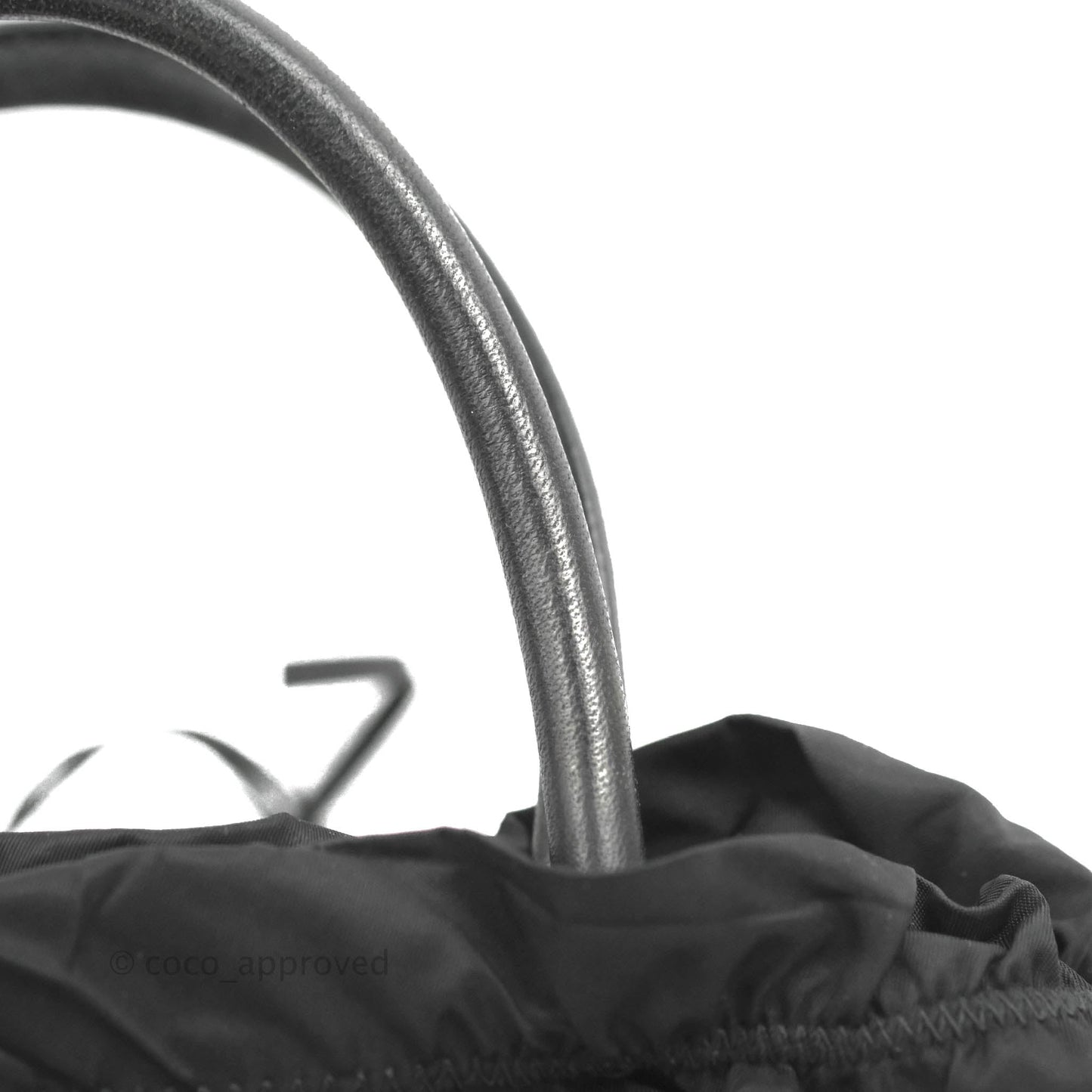 Prada Black Nylon Tassel Tote Bag Gold Hardware