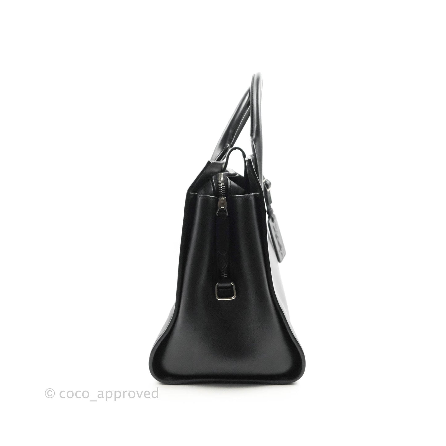 Saint Laurent Larger Jane Bag Black Silver Hardware