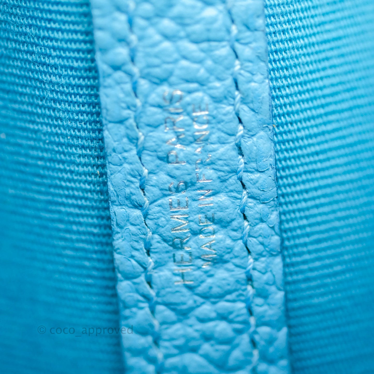 Hermès Garden Party 30 Canvas Bleu De Nord with Twilly