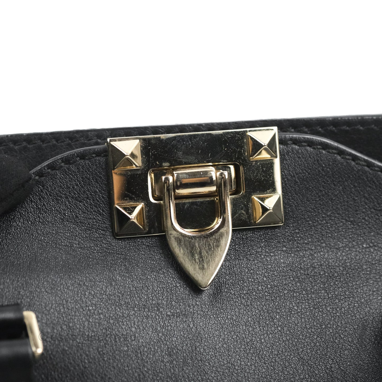 Valentino Garavani Small Rockstud Bag Black Calfskin