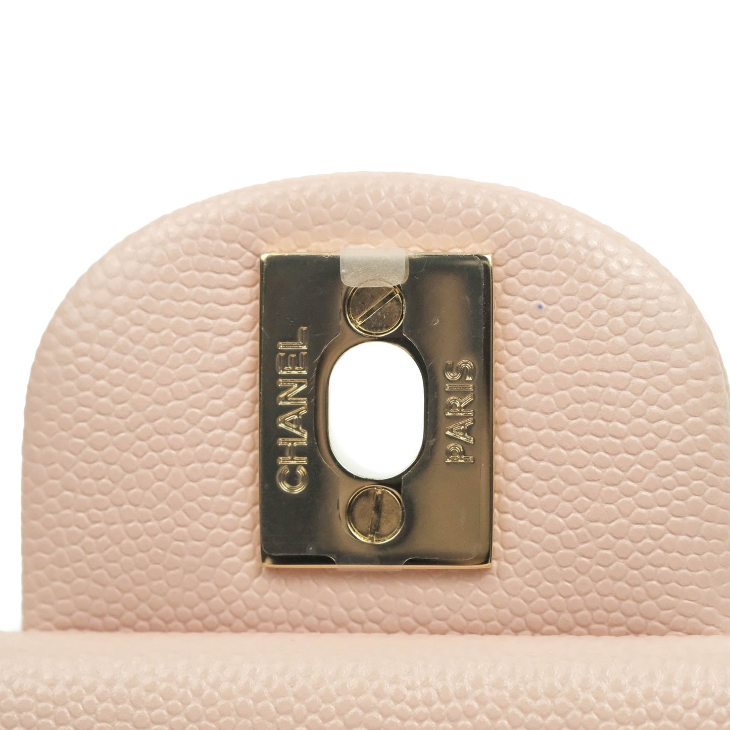 Chanel Classic Small S/M Flap Rose Clair Pink Caviar Gold Hardware 21C