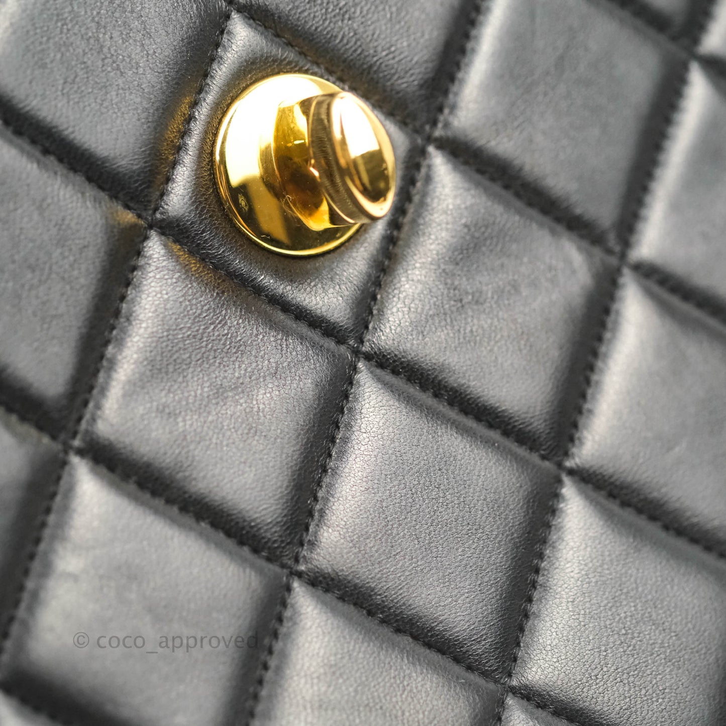 Chanel Quilted XL Vintage Black Lambskin Large 24K CC Bag