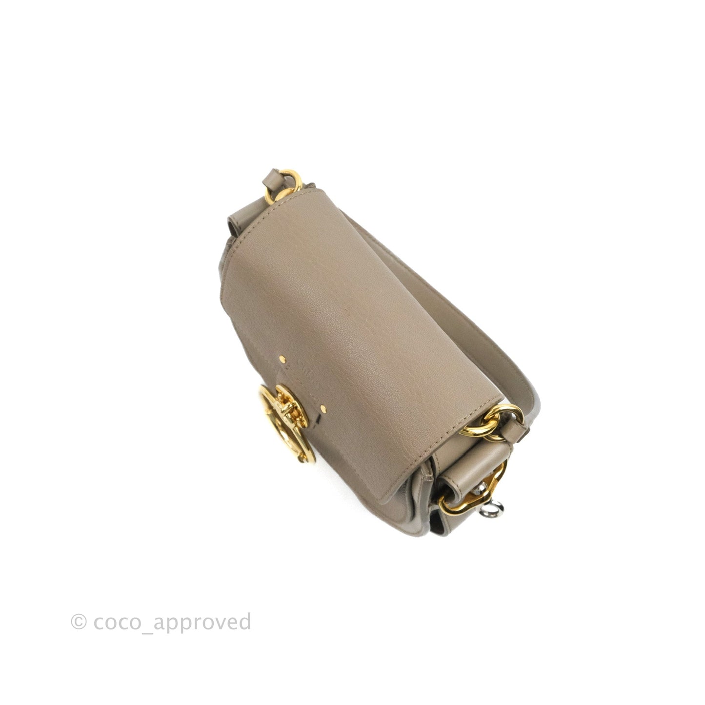 Chloé Small Tess Bag Motty Grey Grained Calfskin