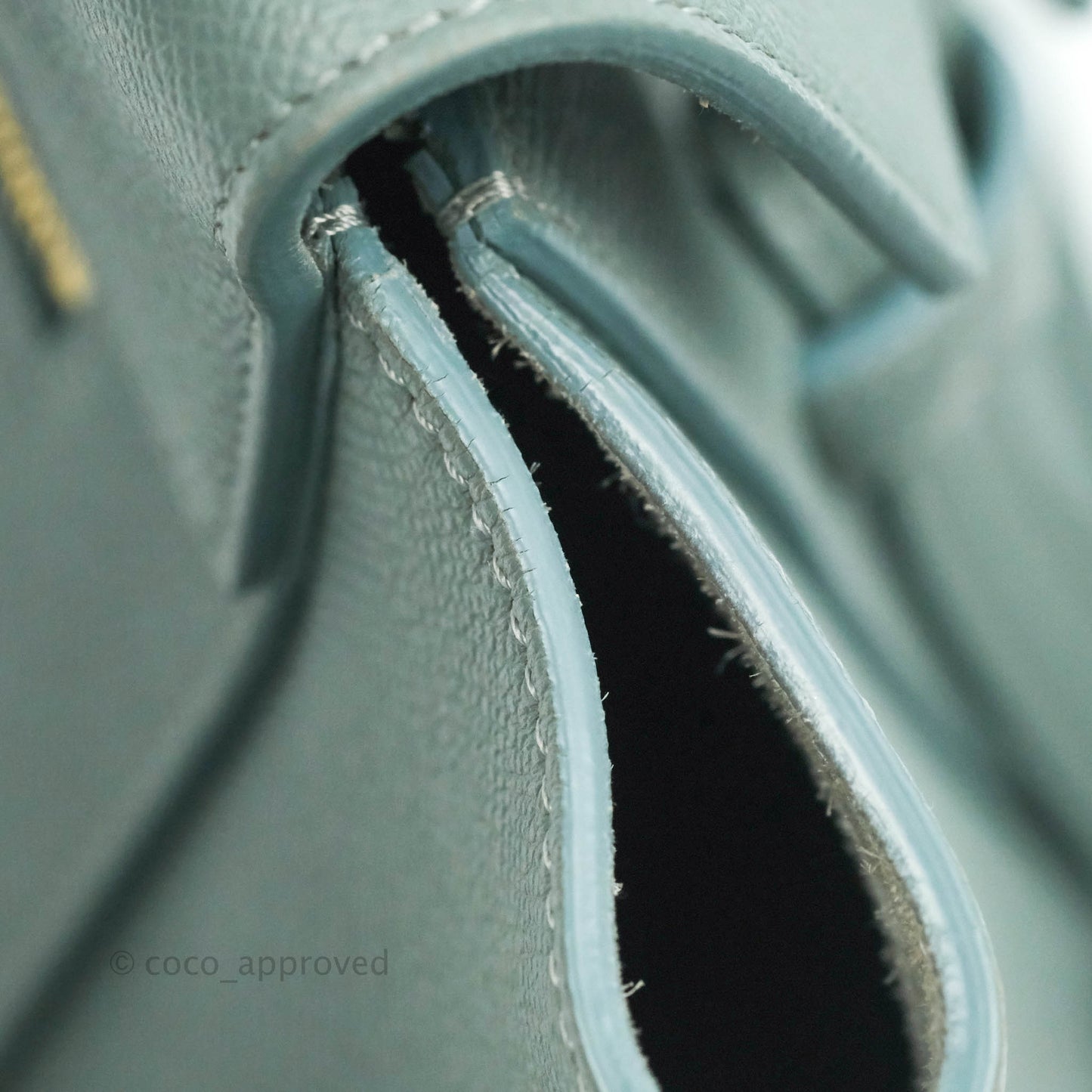 Celine Micro Belt Bag Light Blue Grained Calfskin Gold Hardware