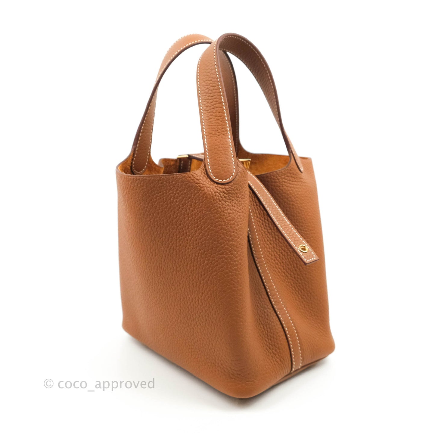 Hermès Picotin Lock 18 PM Gold Clemence Gold Hardware