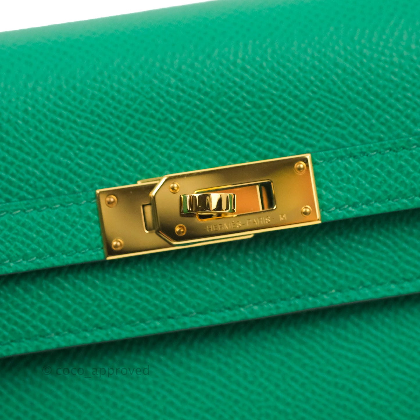 Hermès Kelly To Go Wallet Veau Epsom 06 Vert Jade Gold Hardware