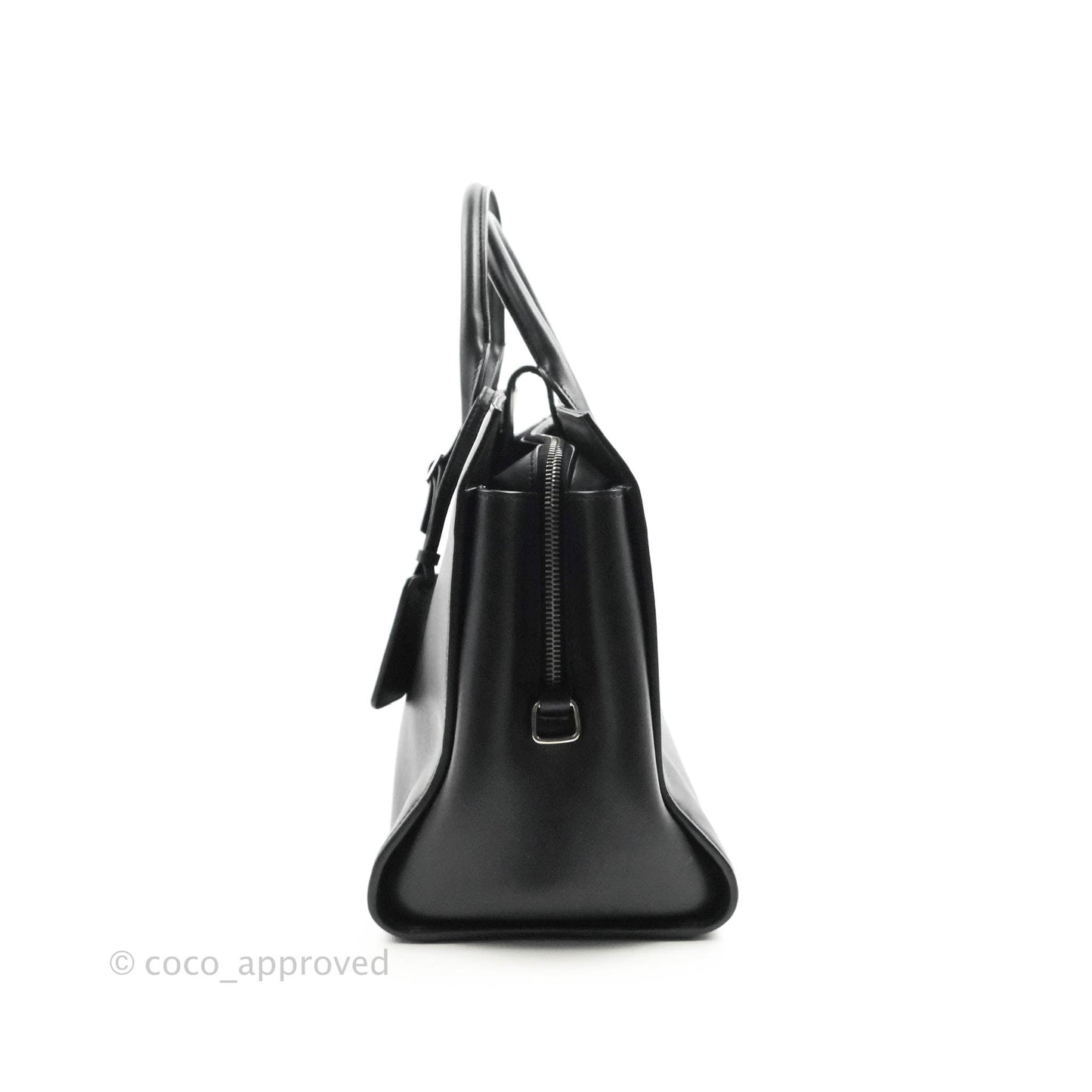 Saint Laurent Larger Jane Bag Black Silver Hardware