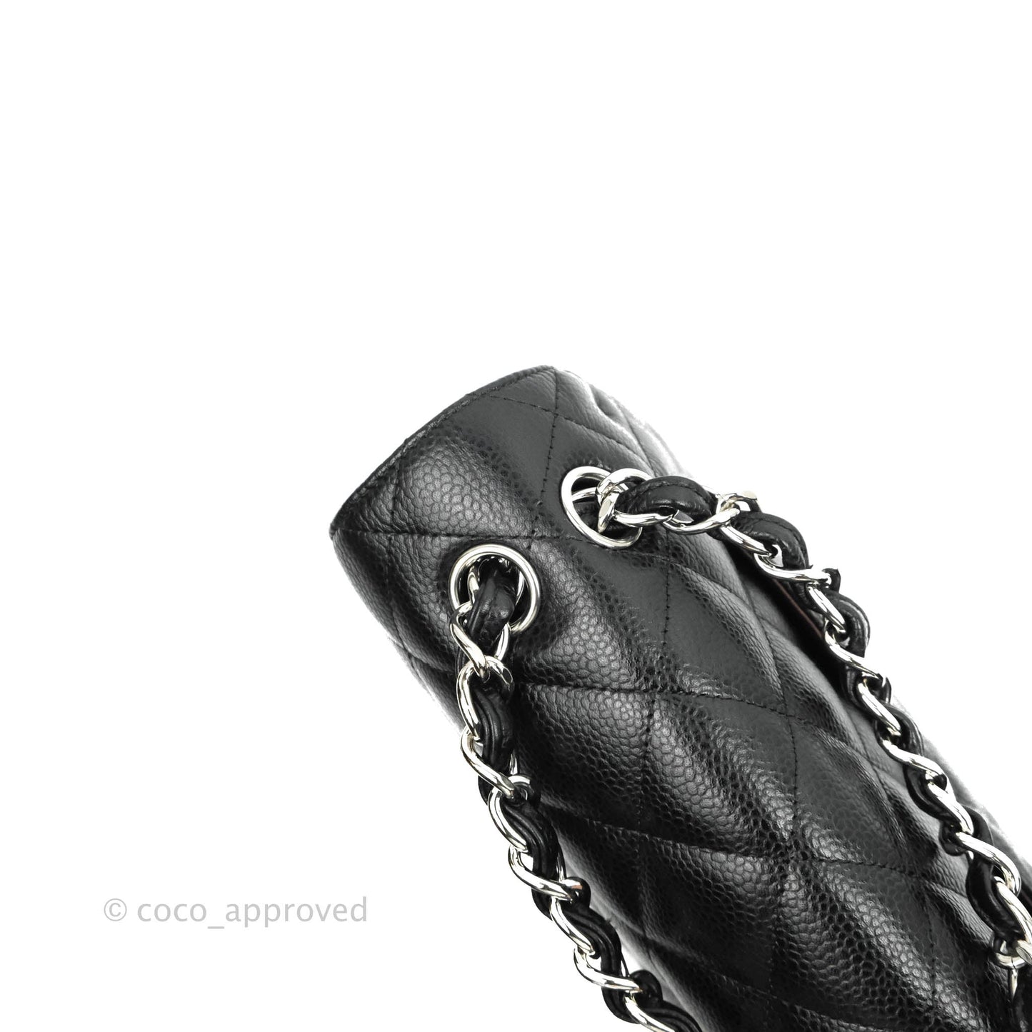 Chanel Jumbo Double Flap Black Caviar Silver Hardware⁣⁣