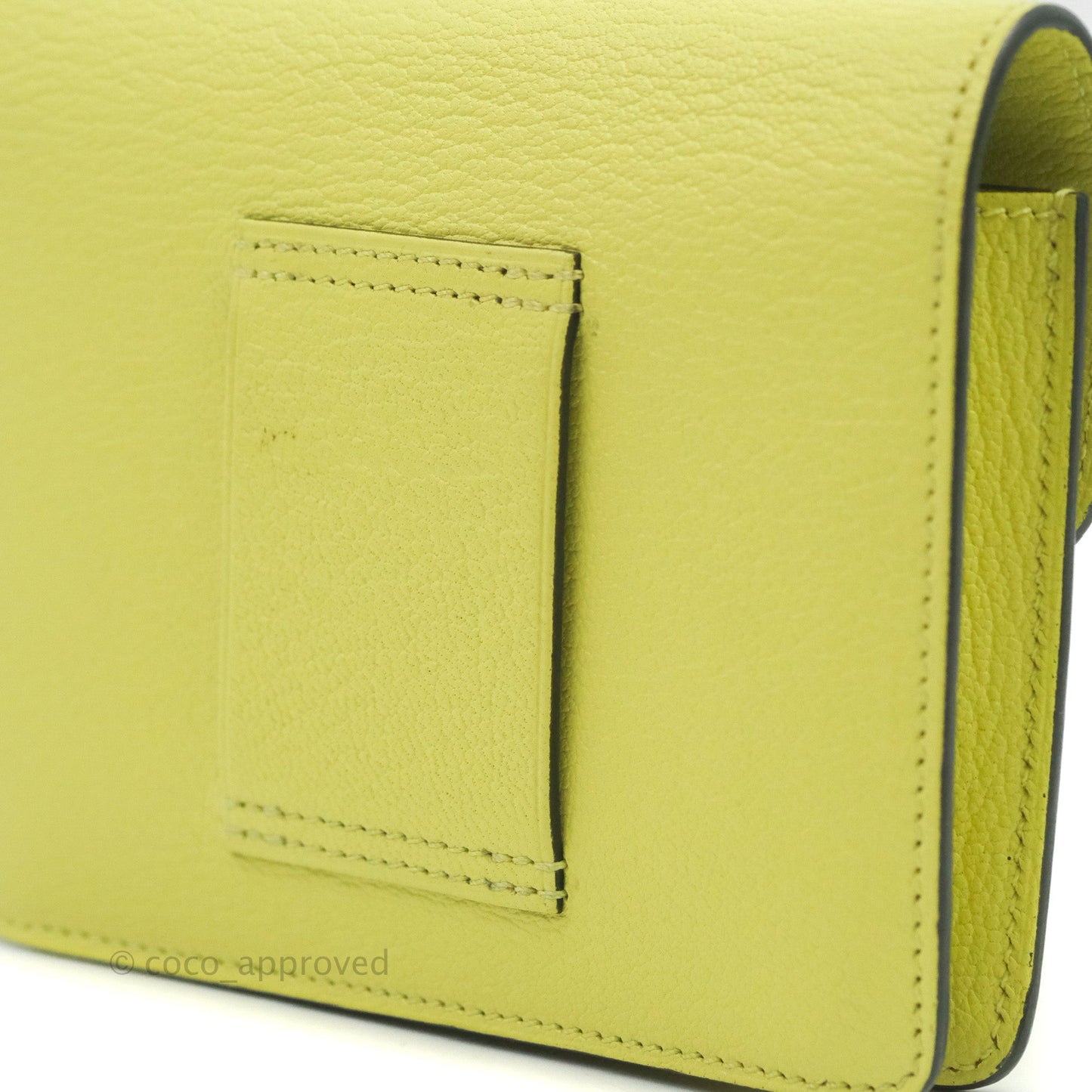 Hermès Roulis Slim Wallet Chevre Mysore Jaune Bourgeon Gold Hardware