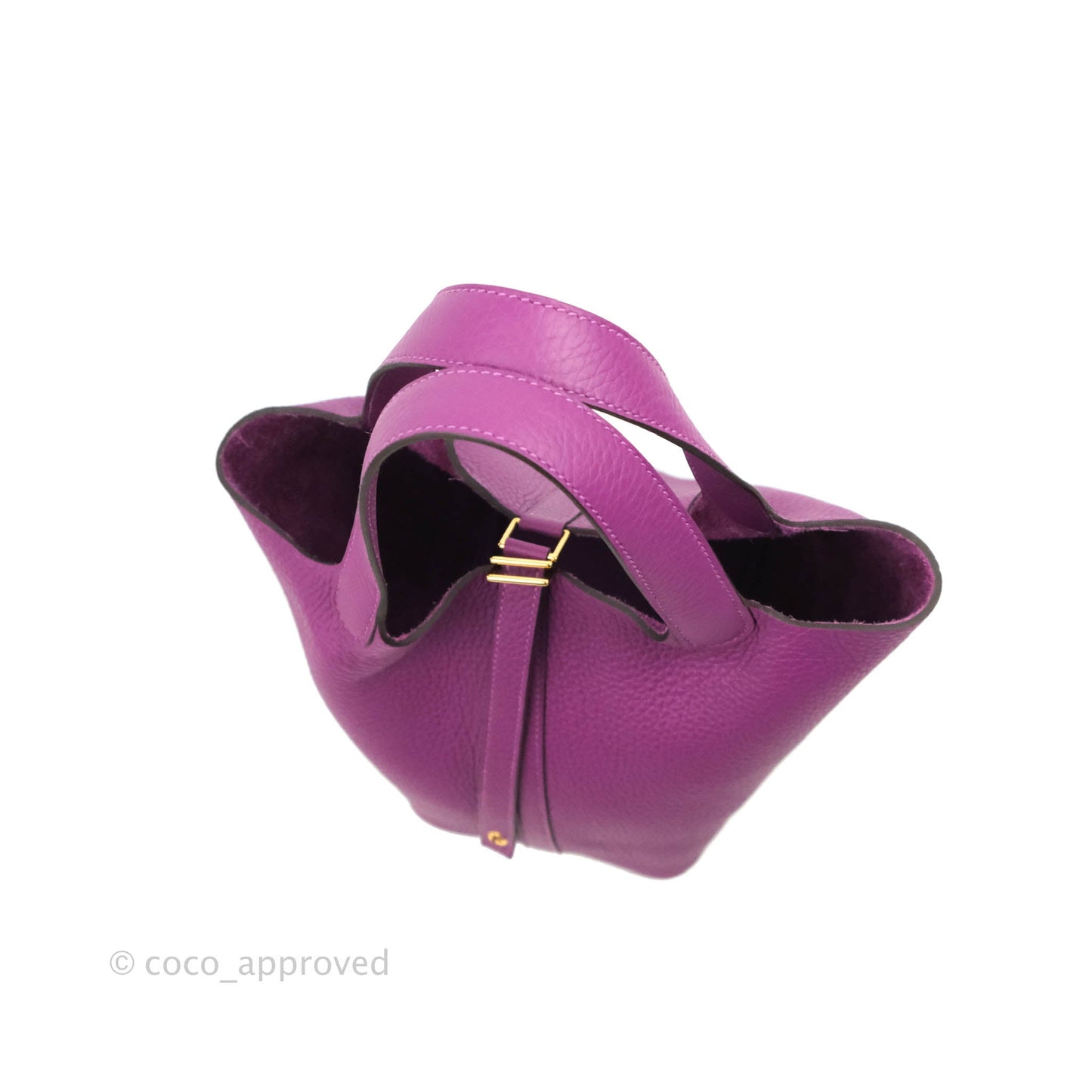 Hermès Picotin Lock 18 P9 Anemone Clemence Gold Hardware