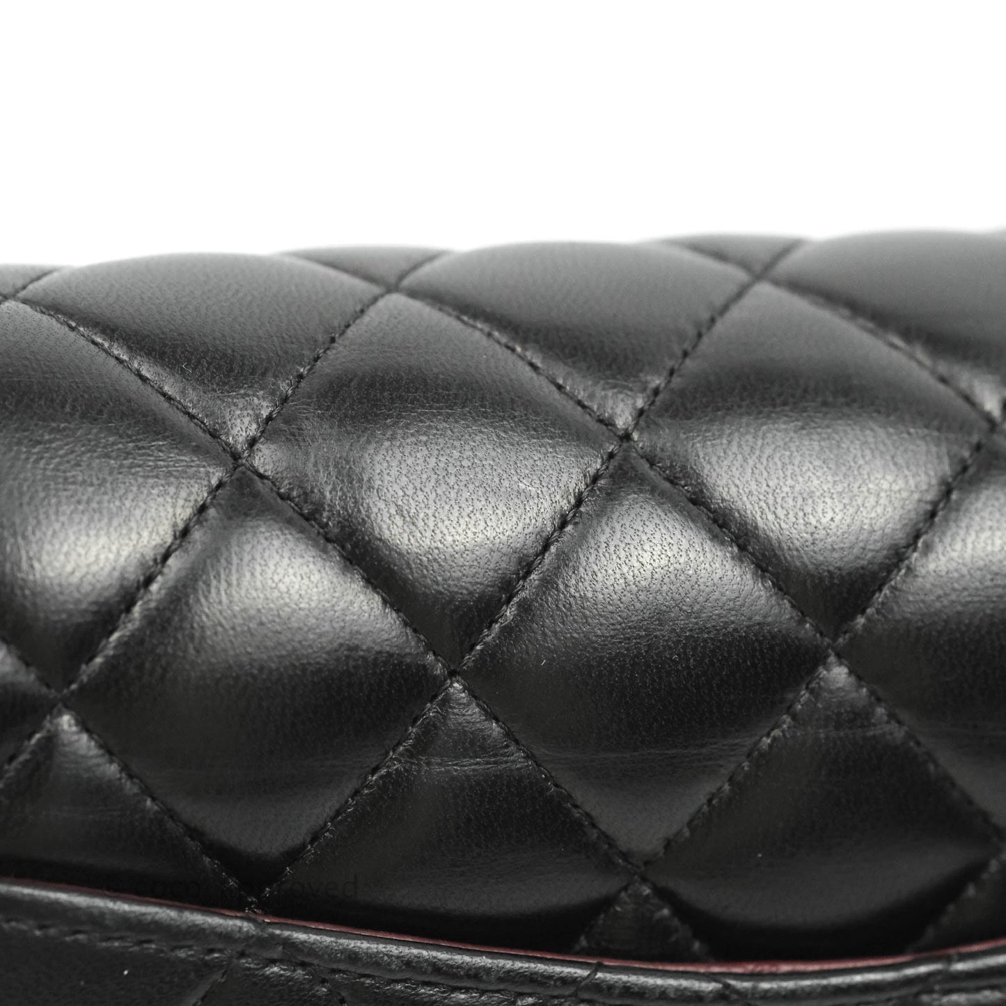 Chanel Classic M/L Flap Bag Black Lambskin Gold Hardware