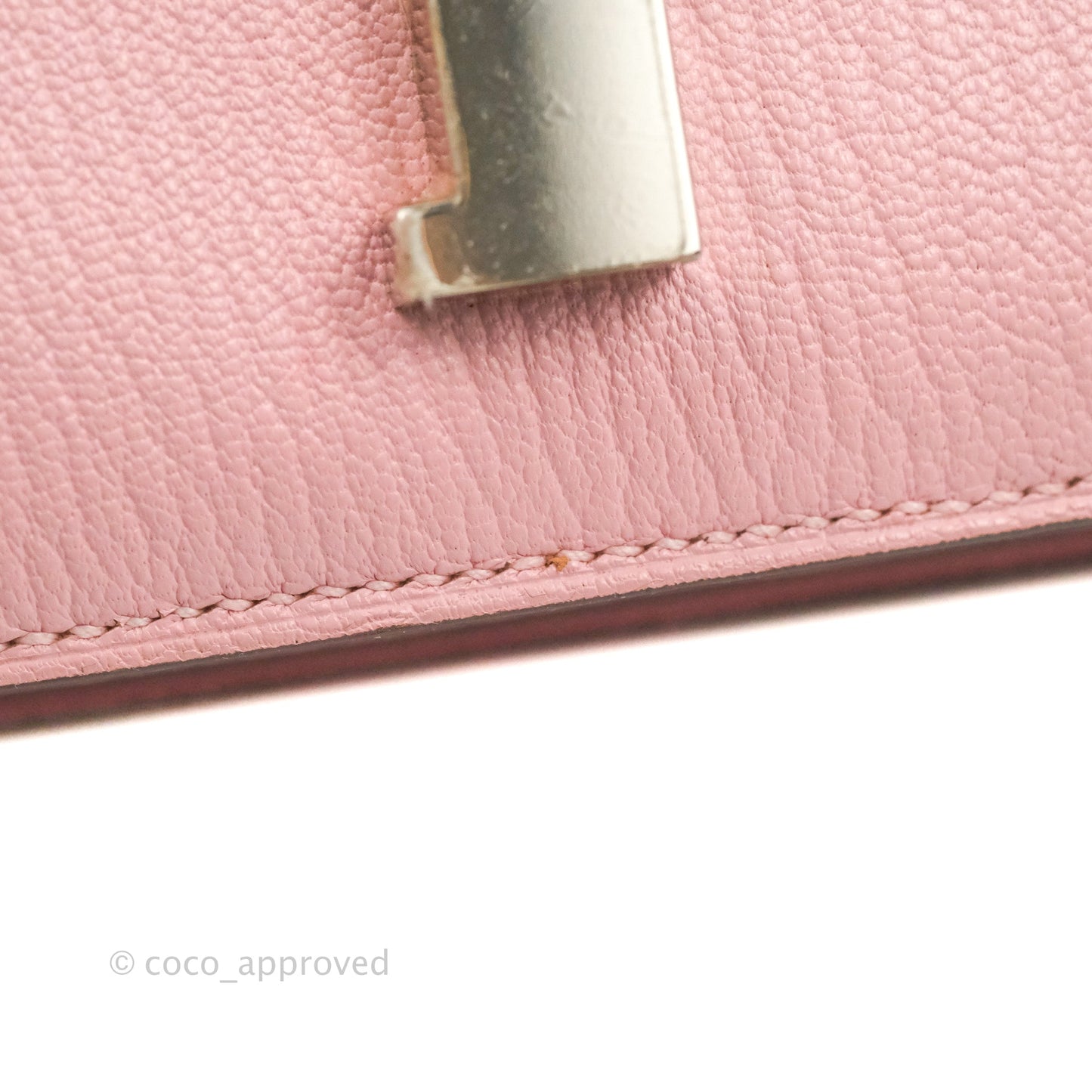 Hermès Constance III Mini 18cm Sakura Chevre Mysore Palladium Hardware