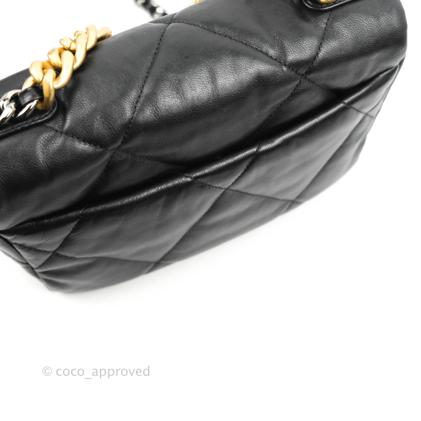 Chanel 19 Small Black Goatskin Mixed Hardware 20B