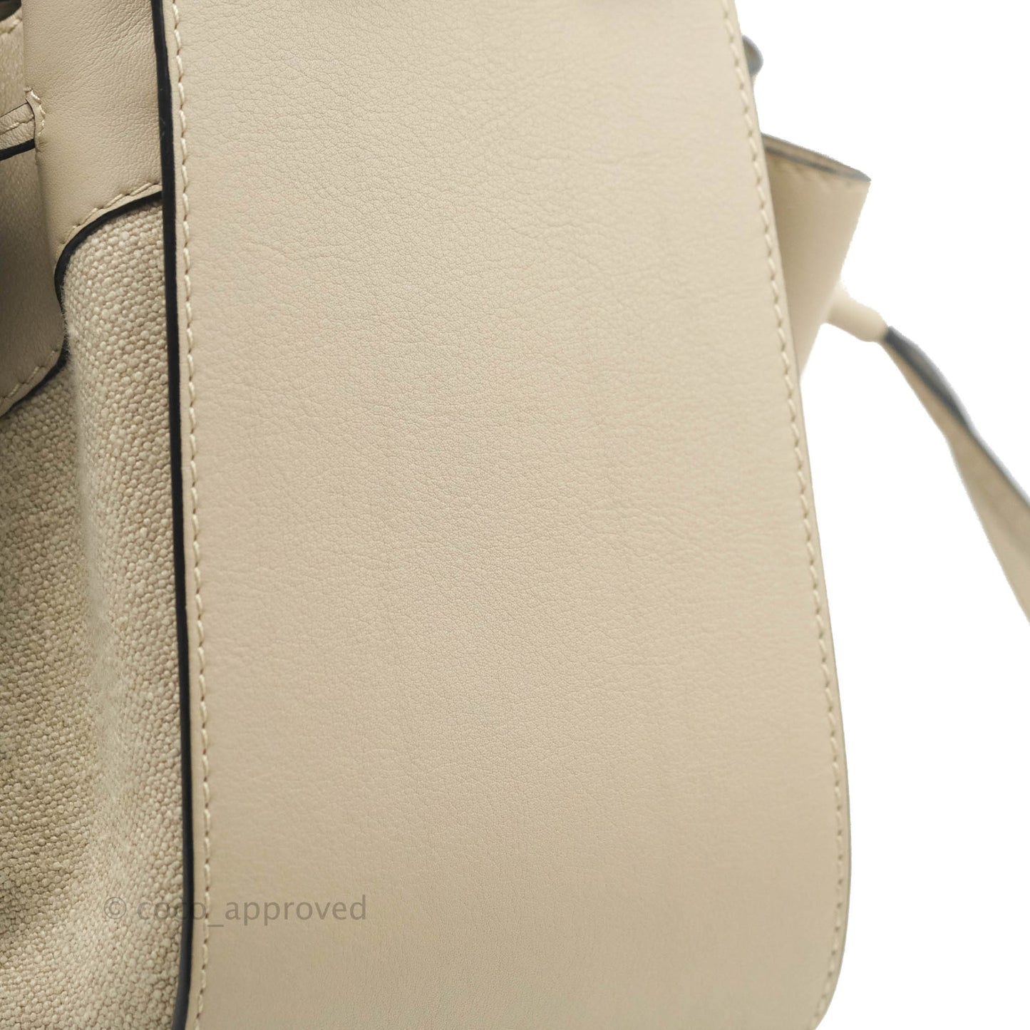 Loewe Mini Hammock Drawstring in Classic Beige Calfskin