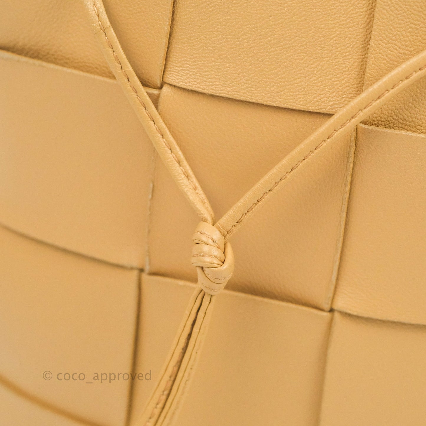 Bottega Veneta Small Cassette Bucket Bag Almond Lambskin