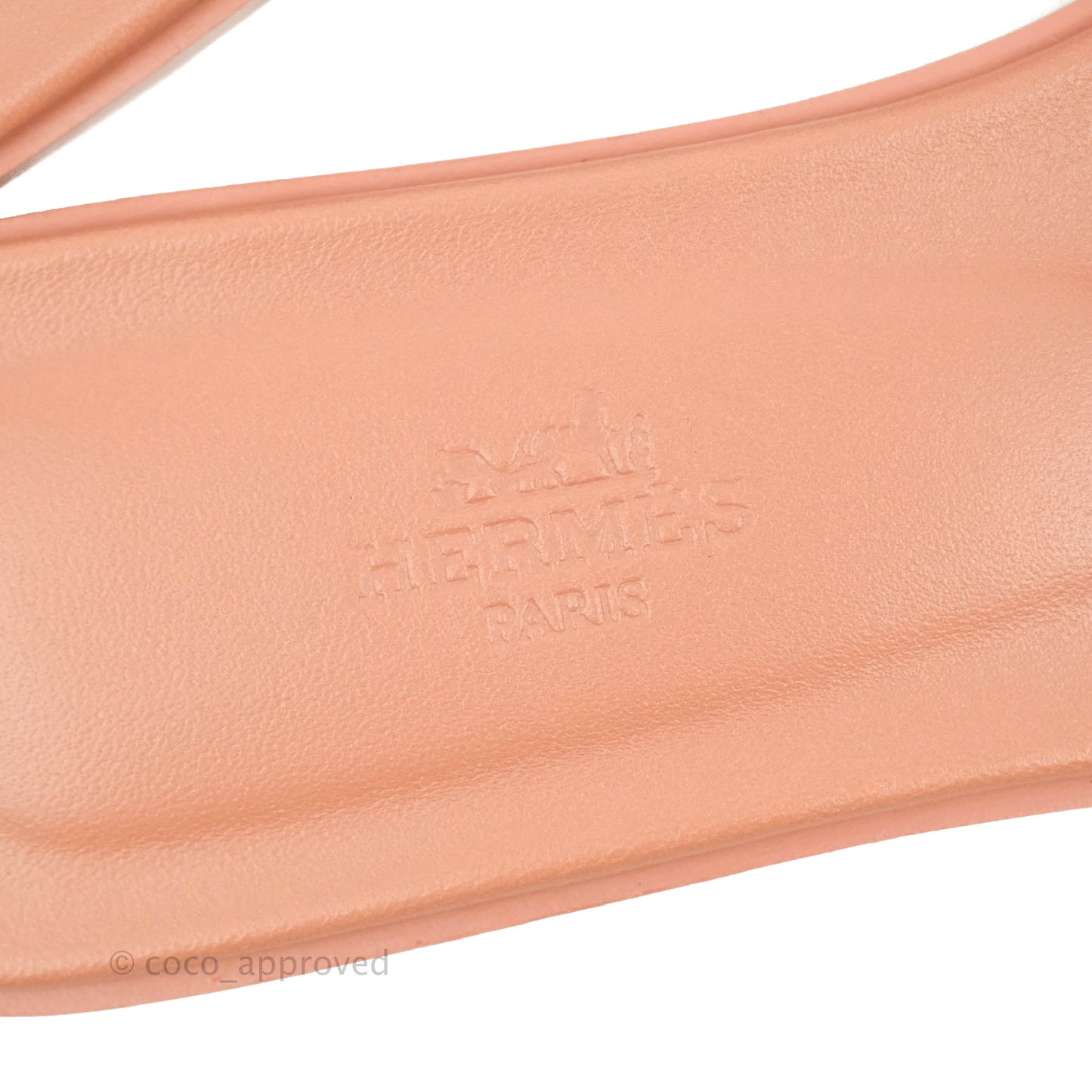 Hermès Oran Sandals Epsom in Pink Size 36